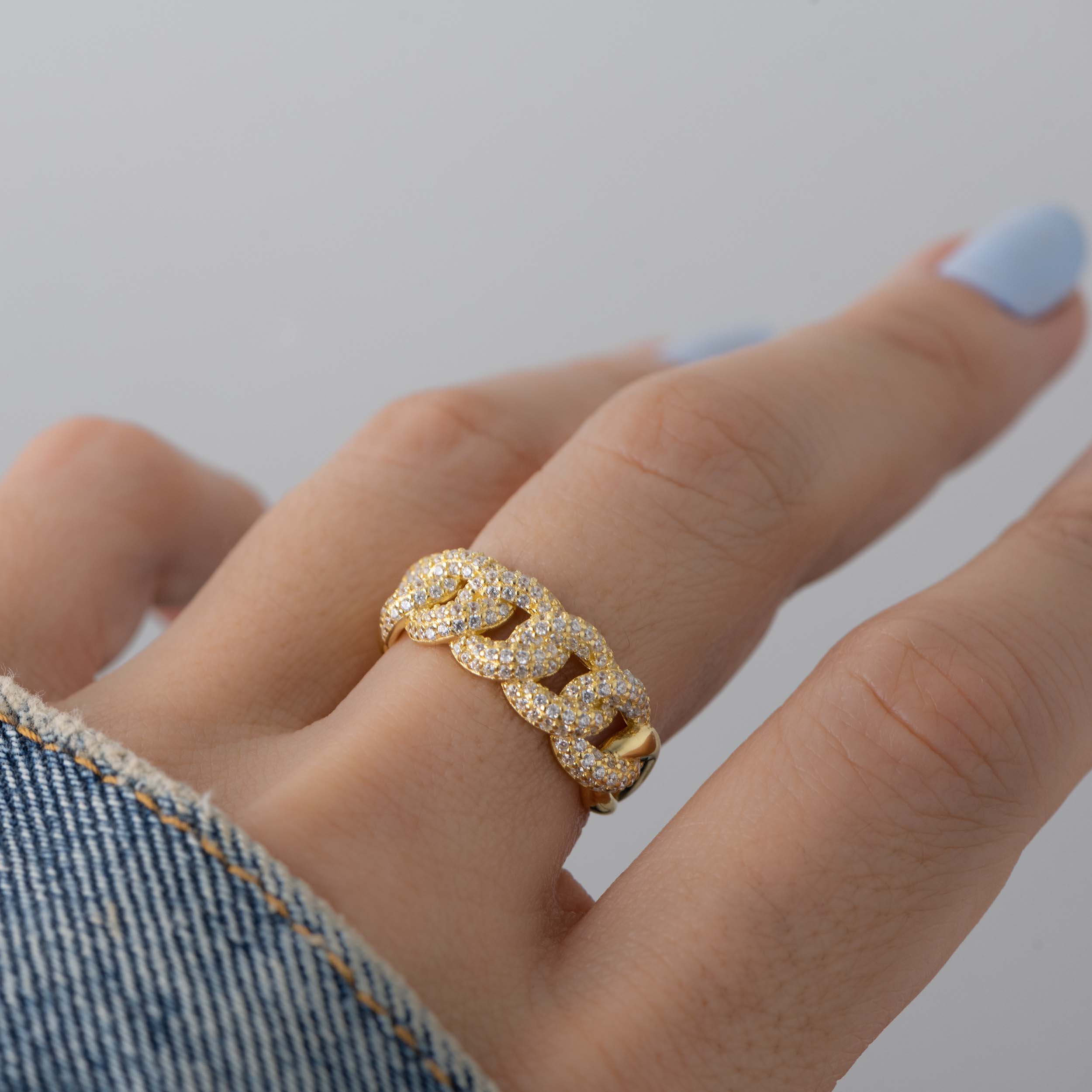 Pave Chain Ring - Image 2