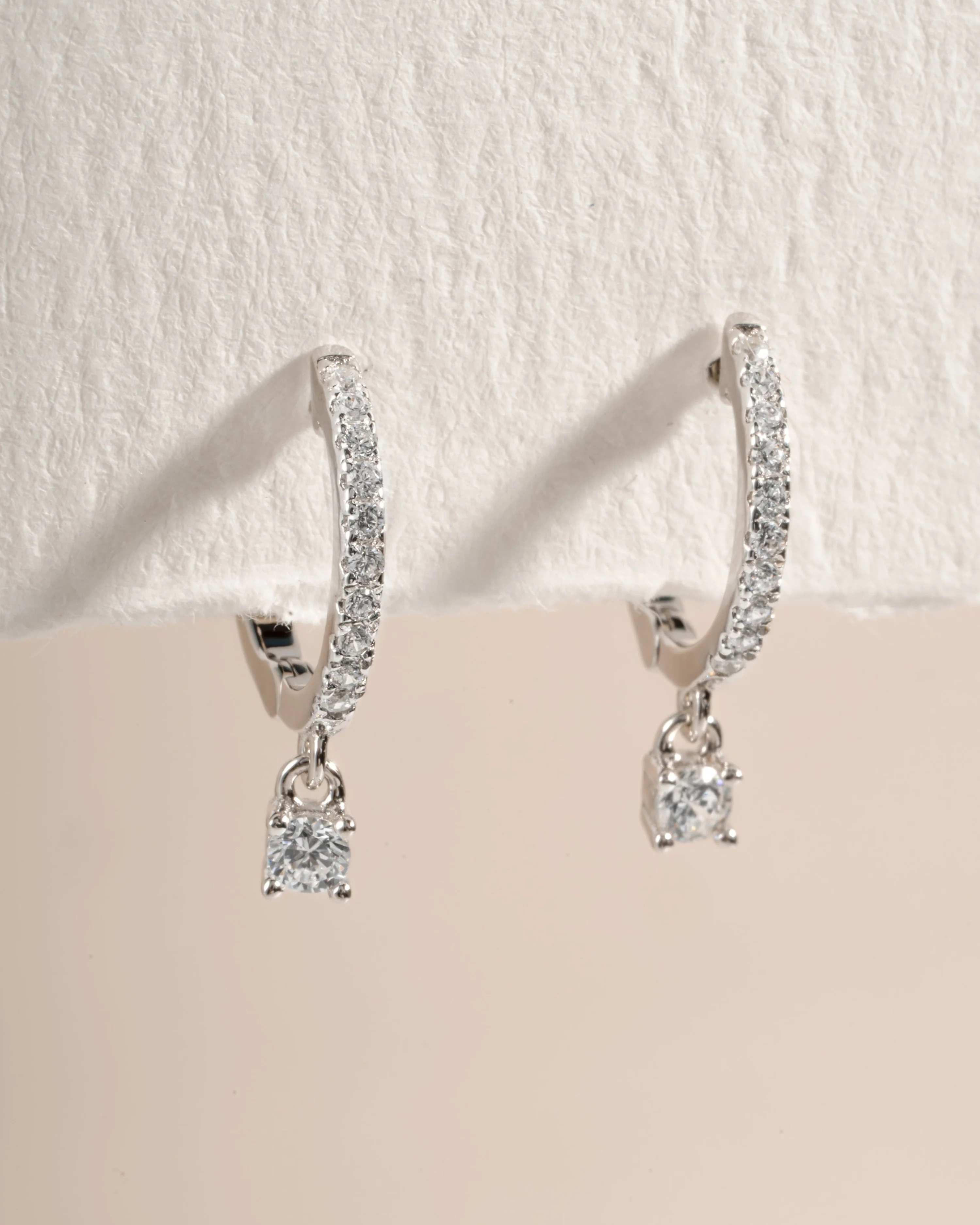 Pavé Charm Huggies - Image 3