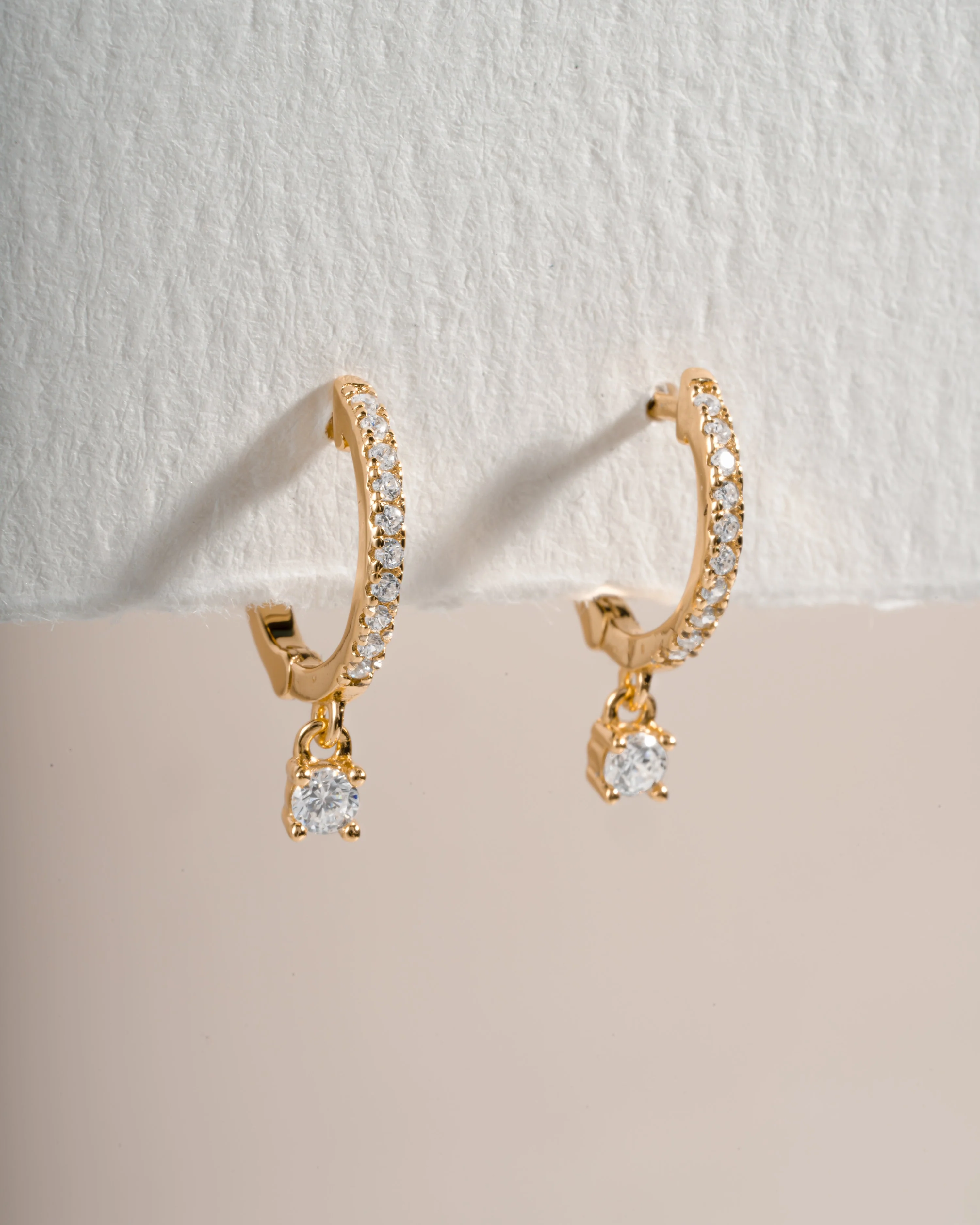 Pavé Charm Huggies - Image 5