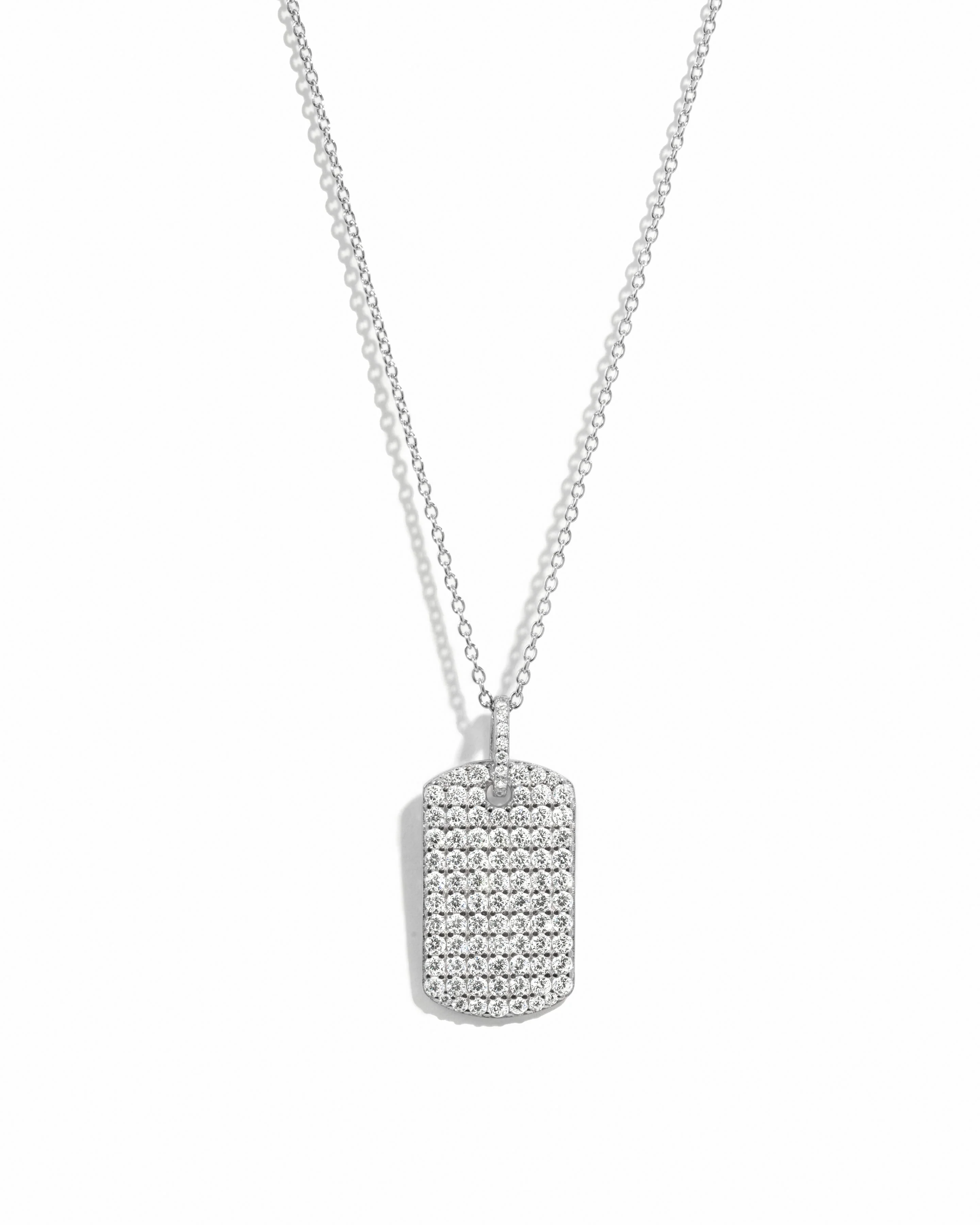 Pavé Dog Tag Necklace - Image 8