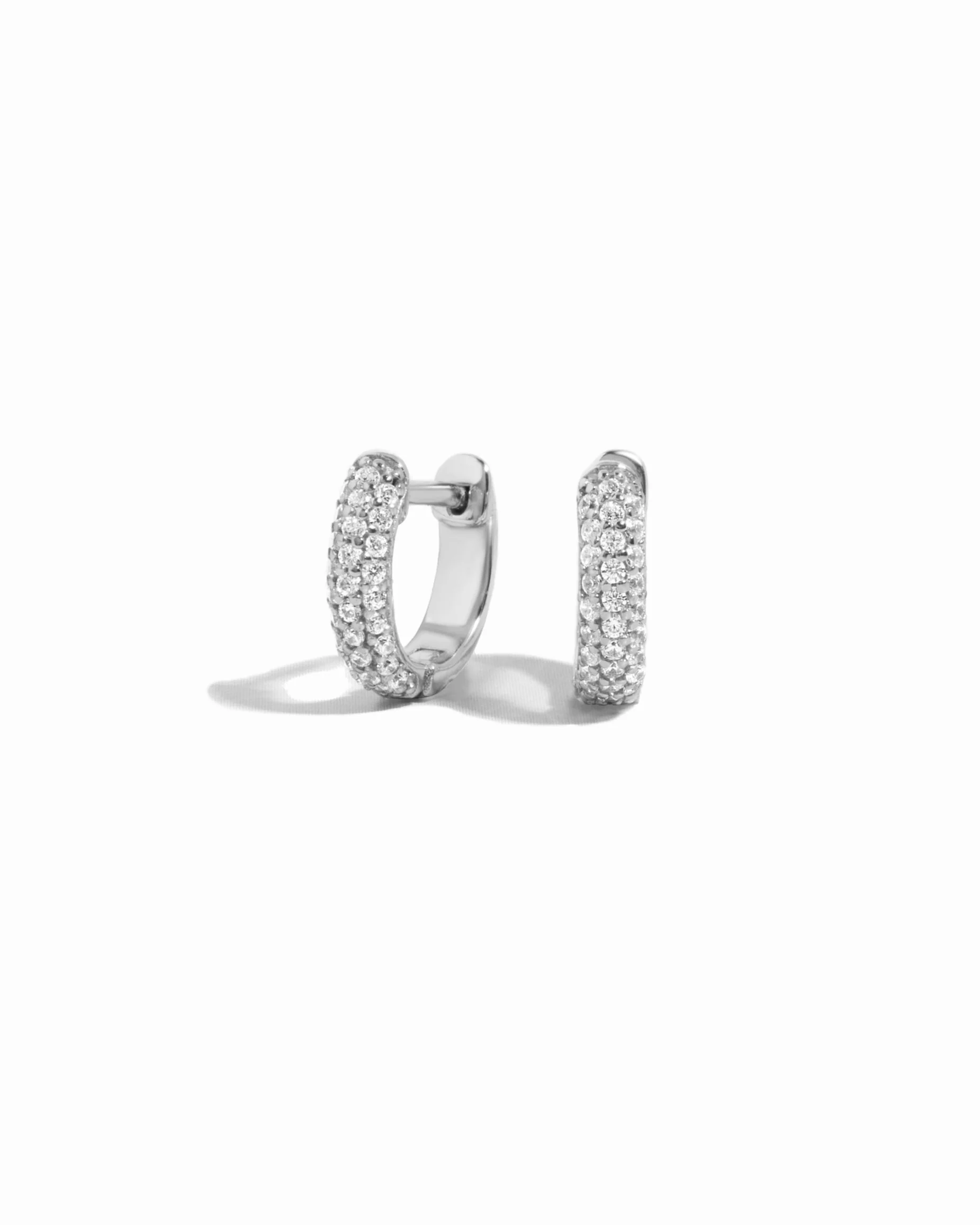 Pavé Huggie Earrings - Image 8