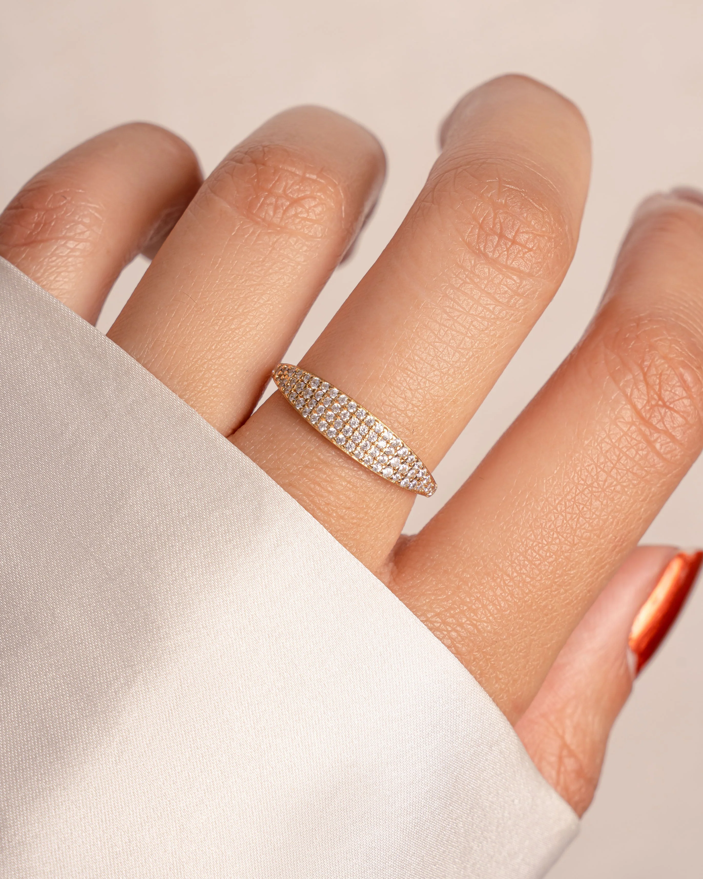 Pavé Signet Ring - Image 2