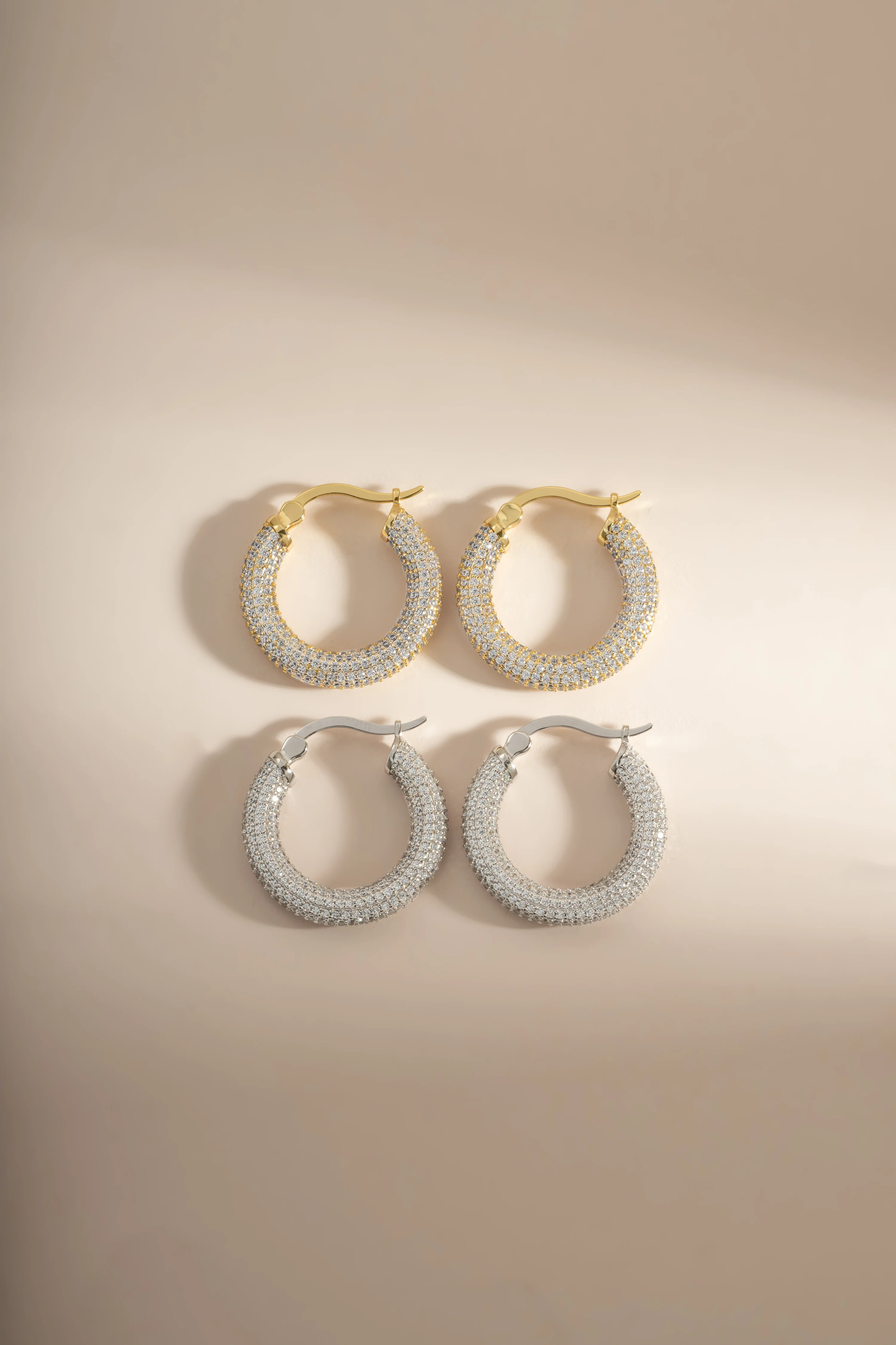 Pavé Tube Hoops - Image 3