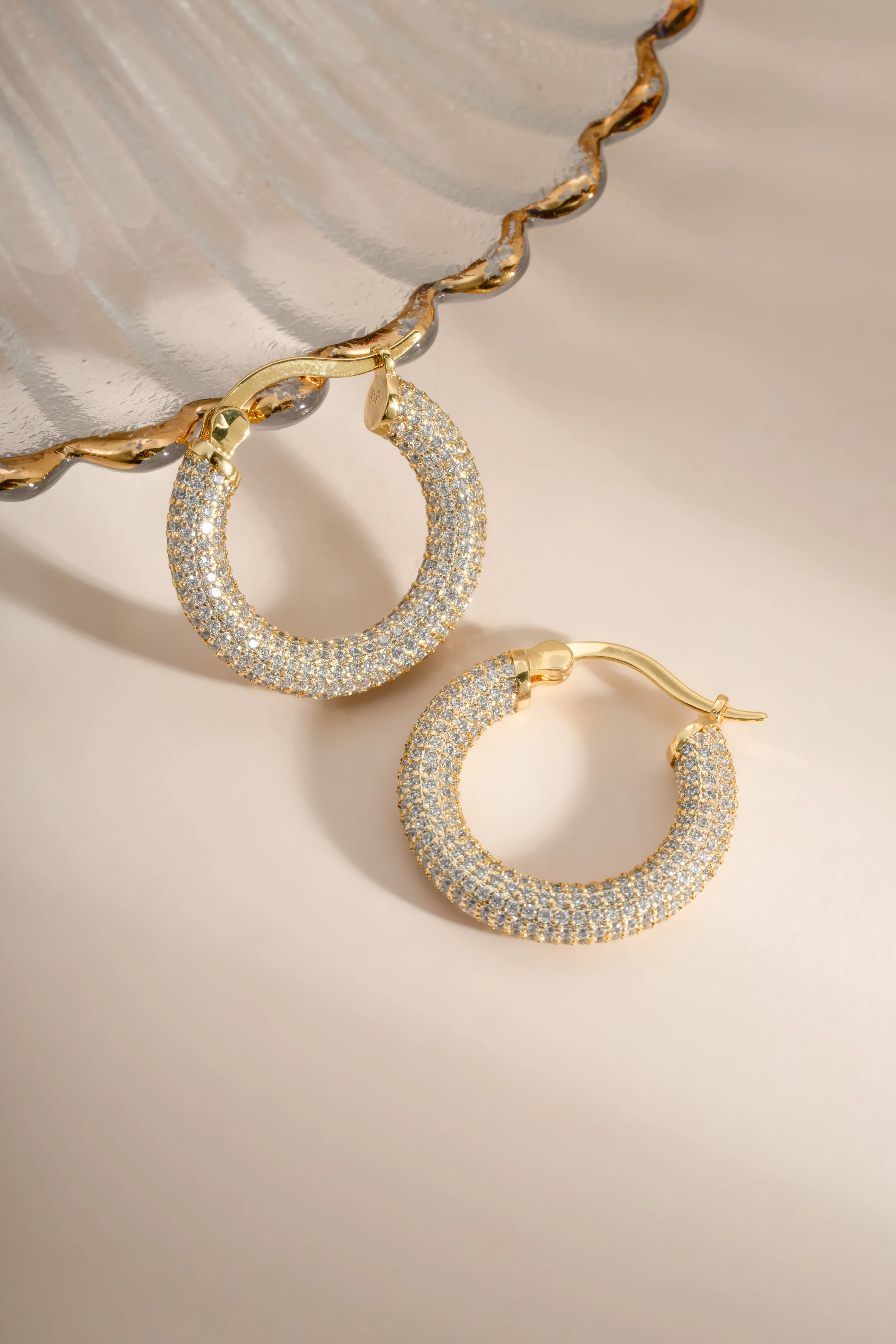 Pavé Tube Hoops - Image 5