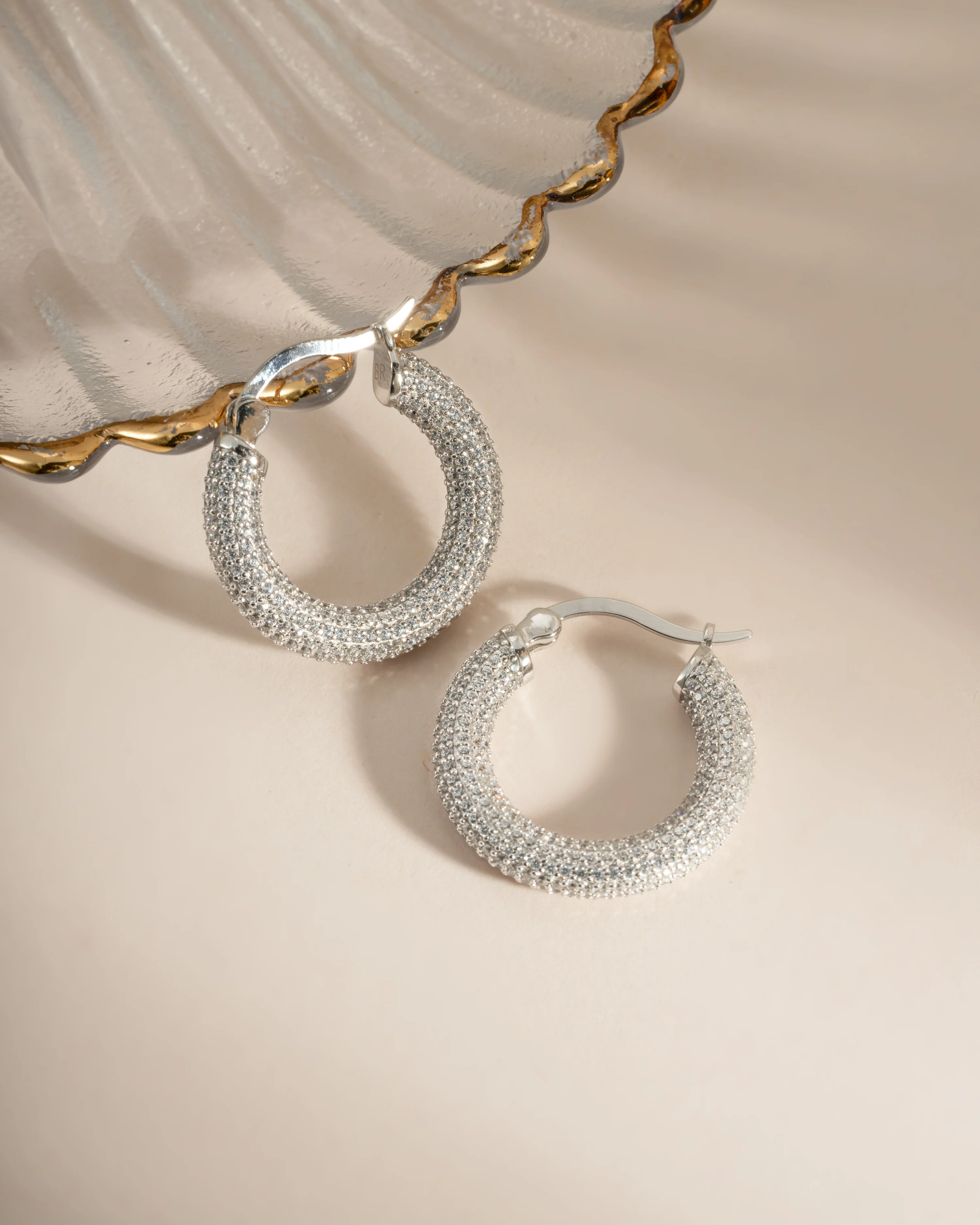 Pavé Tube Hoops - Image 8