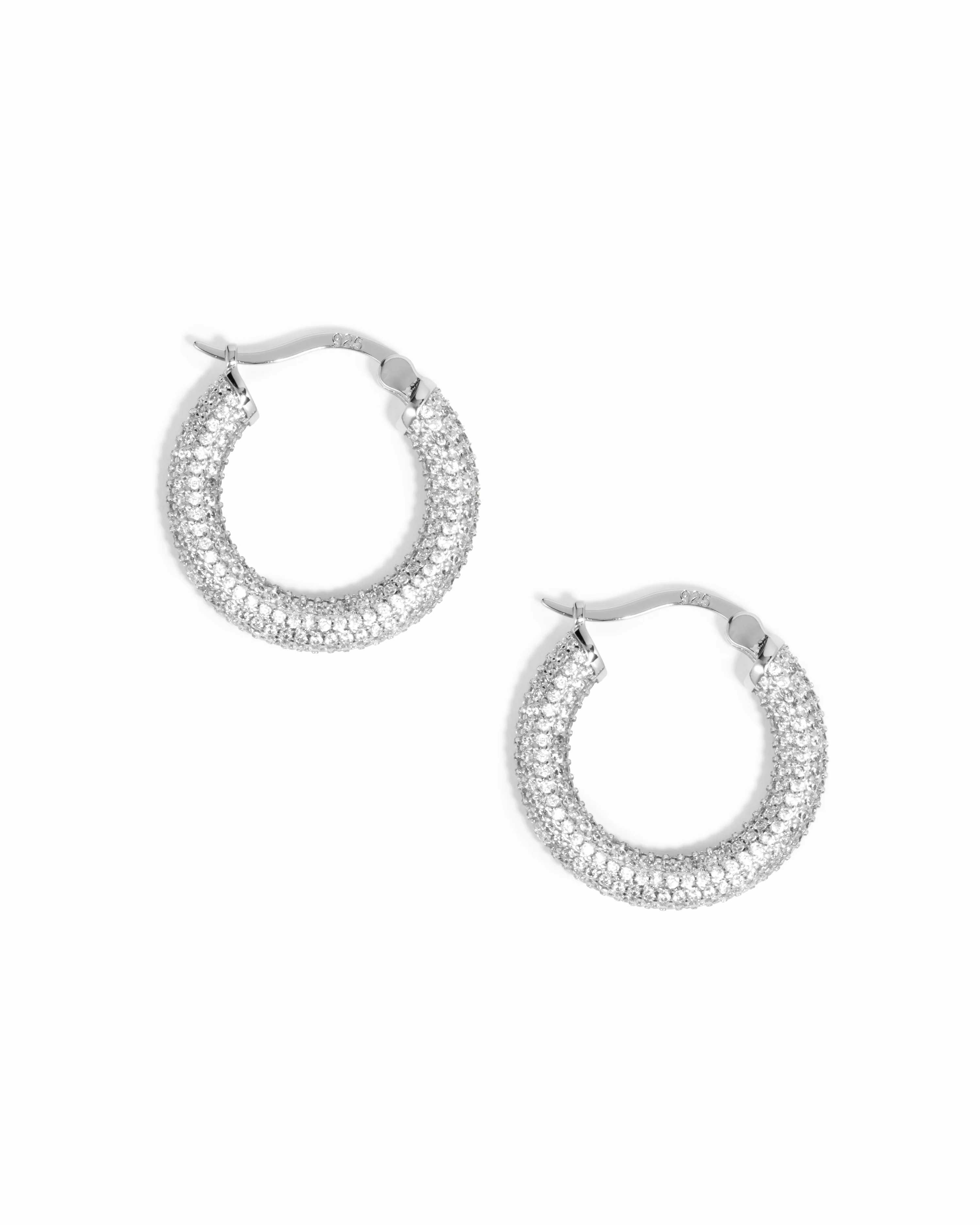 Pavé Tube Hoops - Image 9