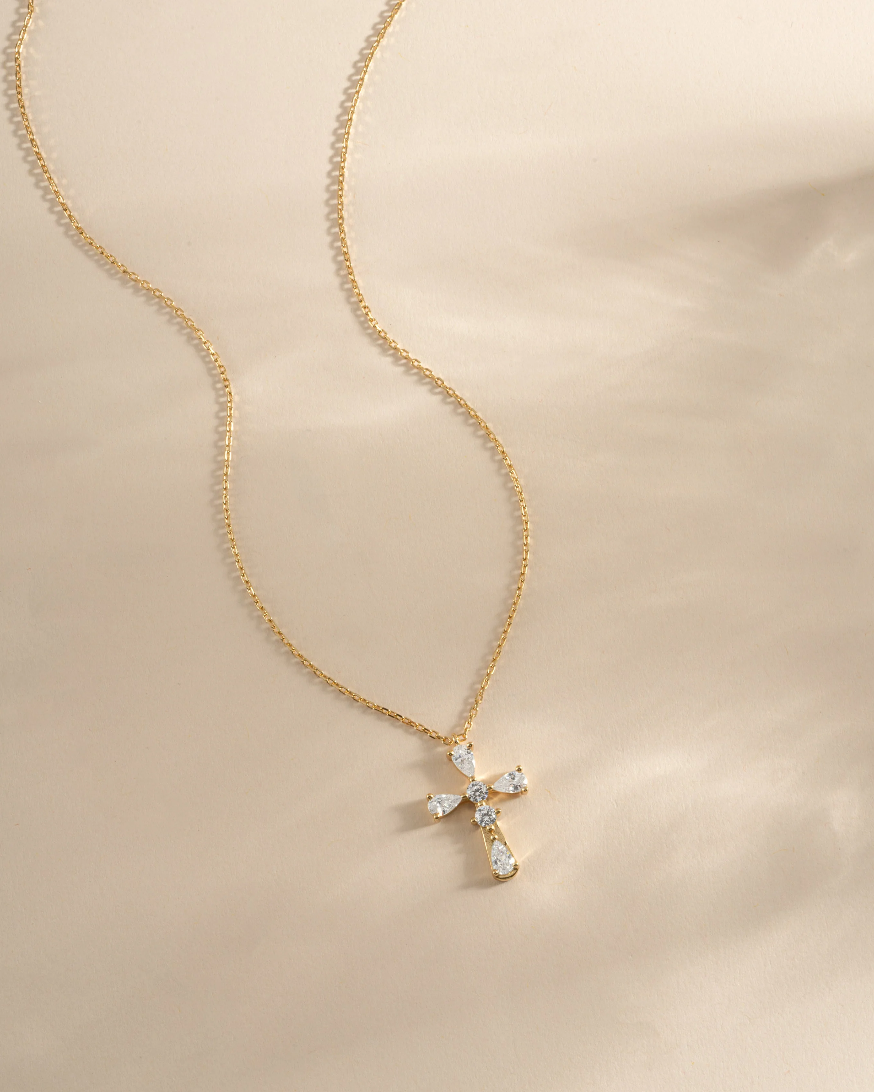 Pear Cut Cross Necklace - Image 8