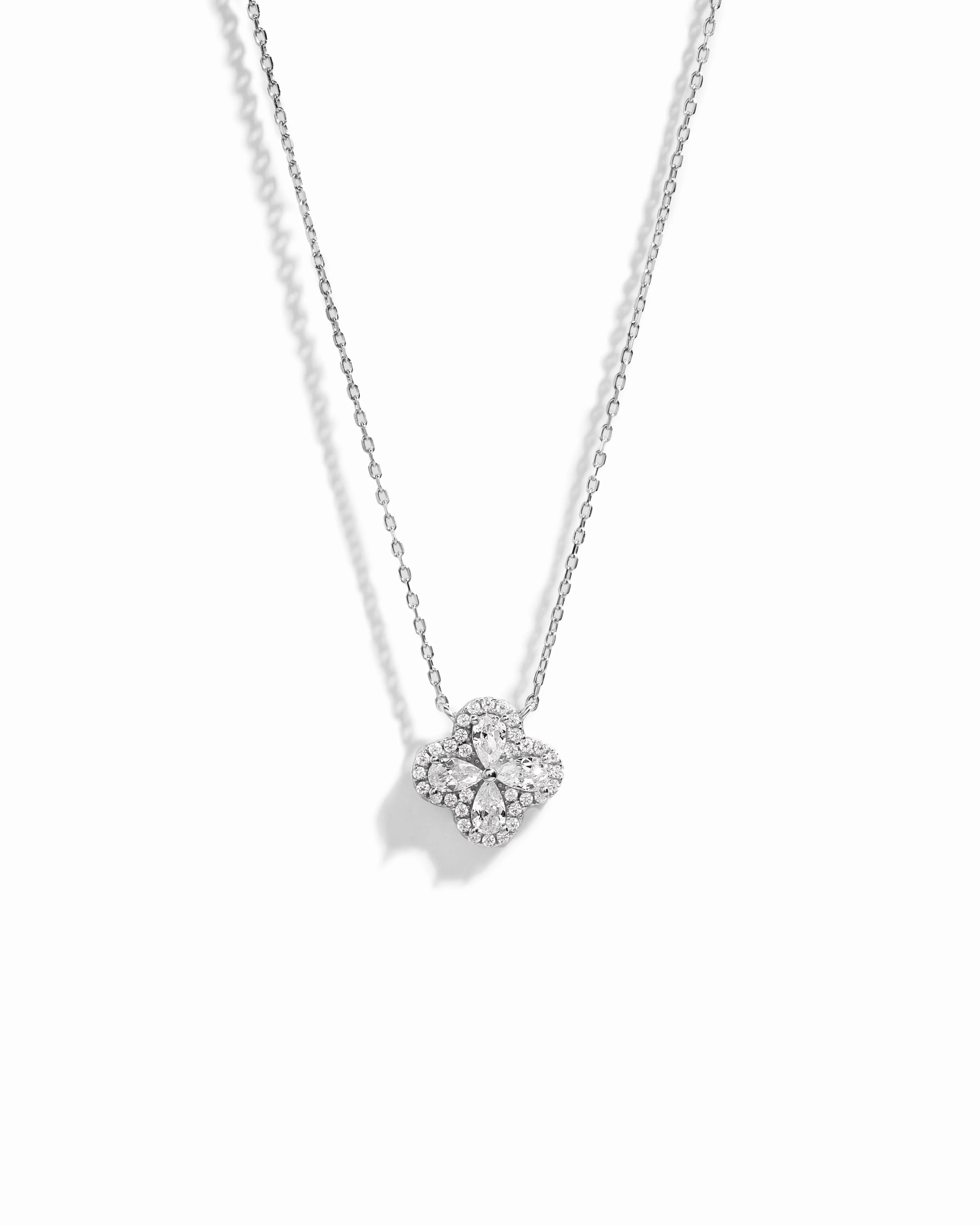 Pear Four Leaf Clover Necklace - Image 11