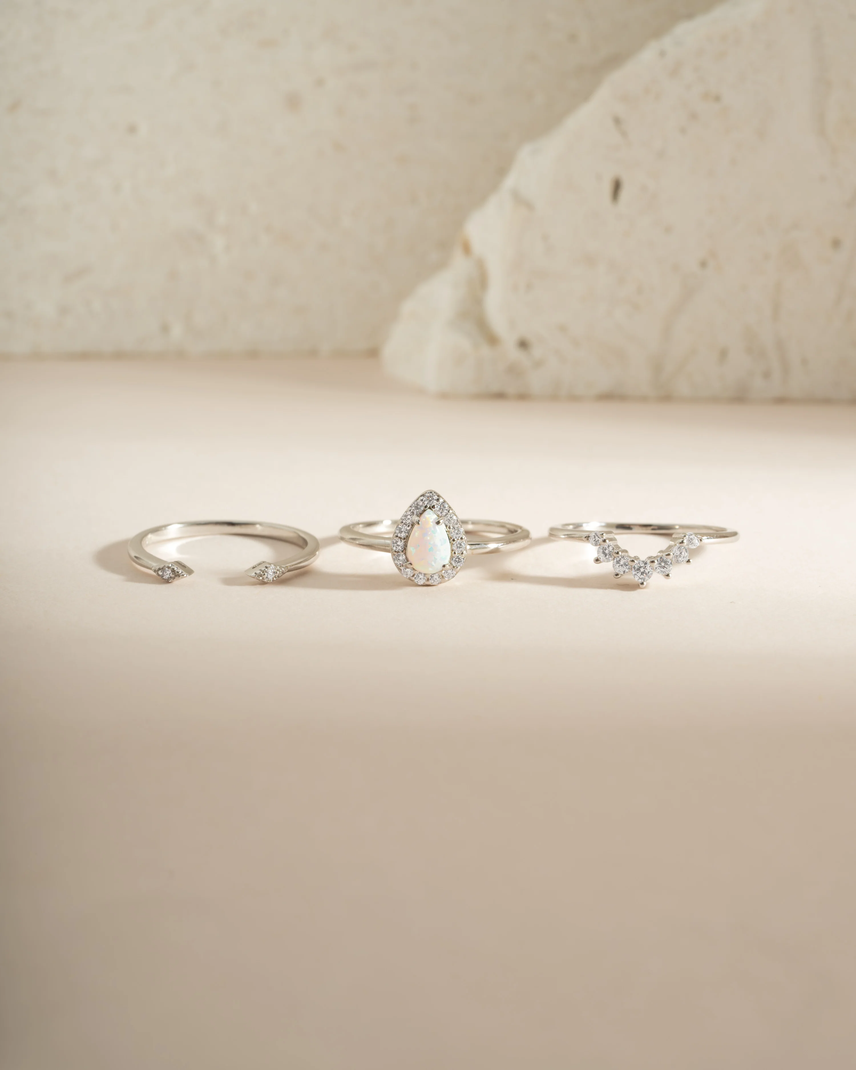 Pear Opal Ring Set - Image 4