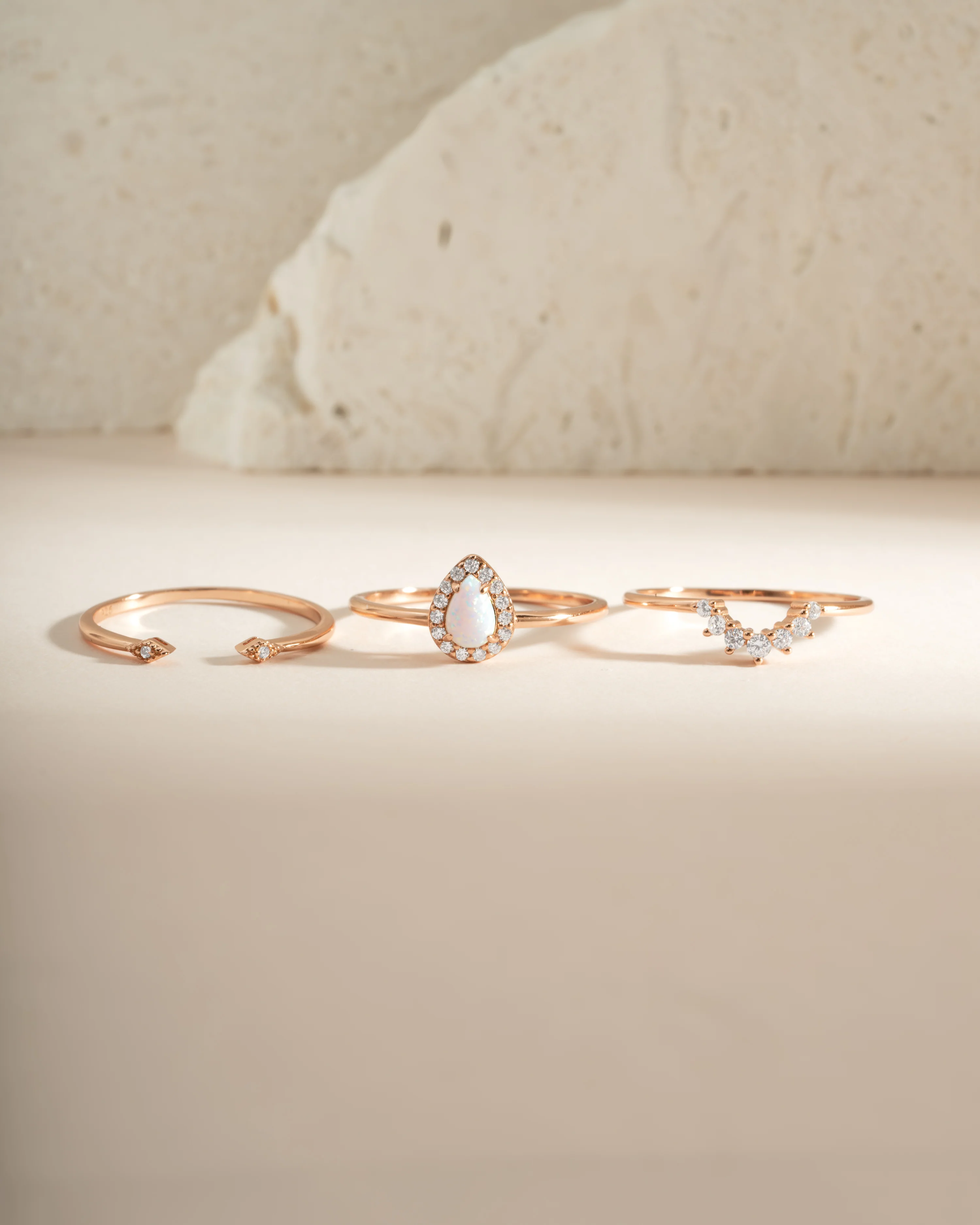 Pear Opal Ring Set - Image 7