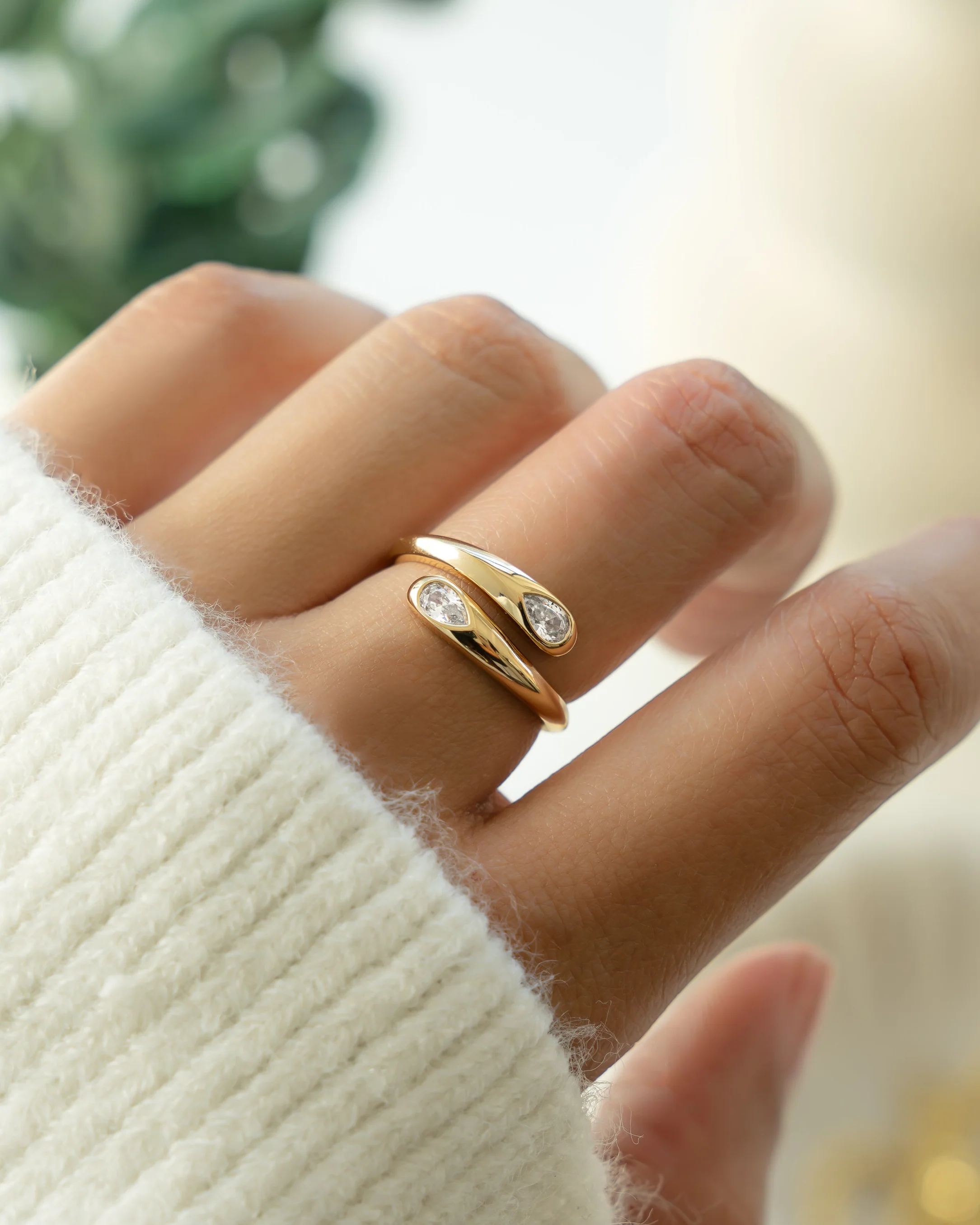 Pear Spiral Ring - Image 2