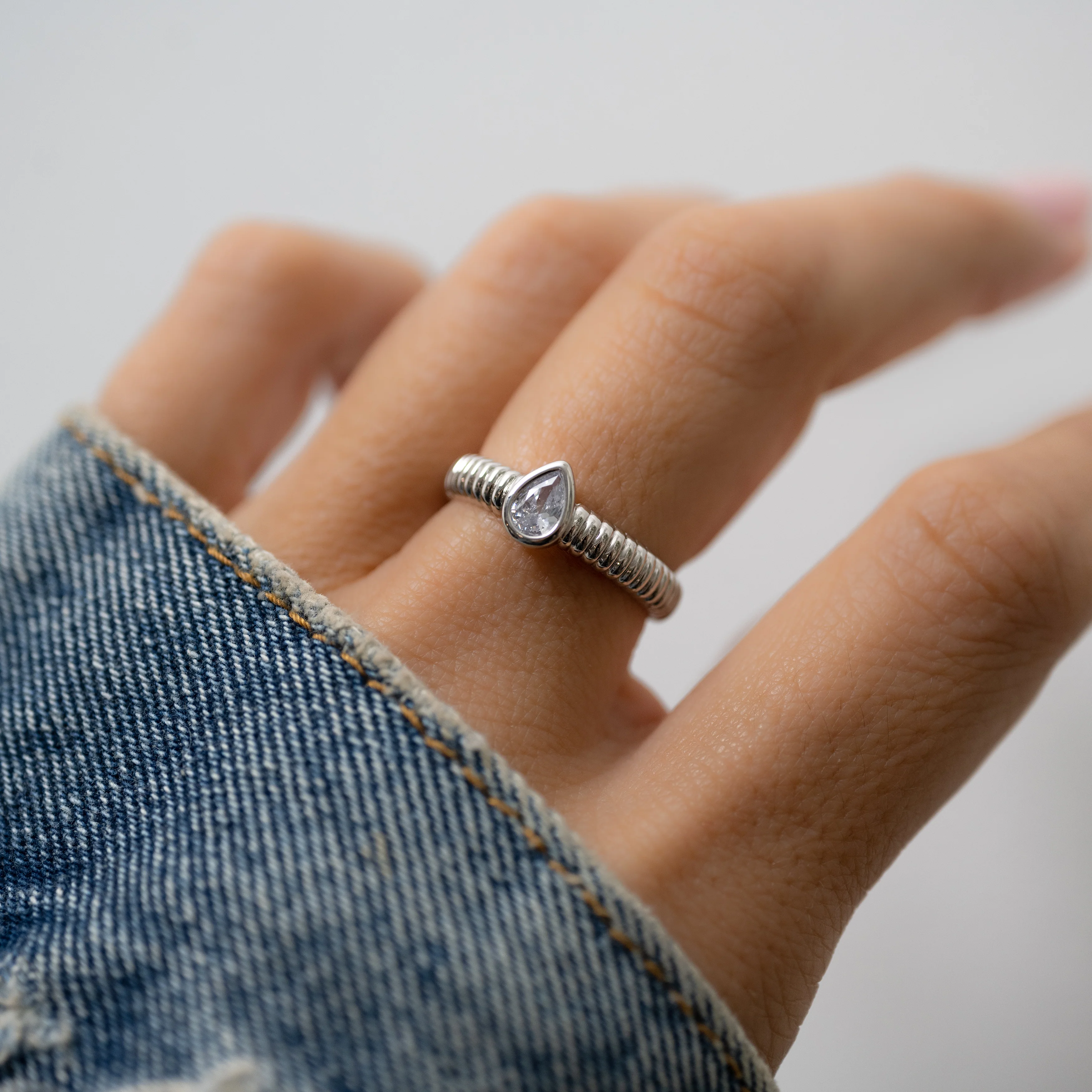 Pear Statement Ring - Image 2