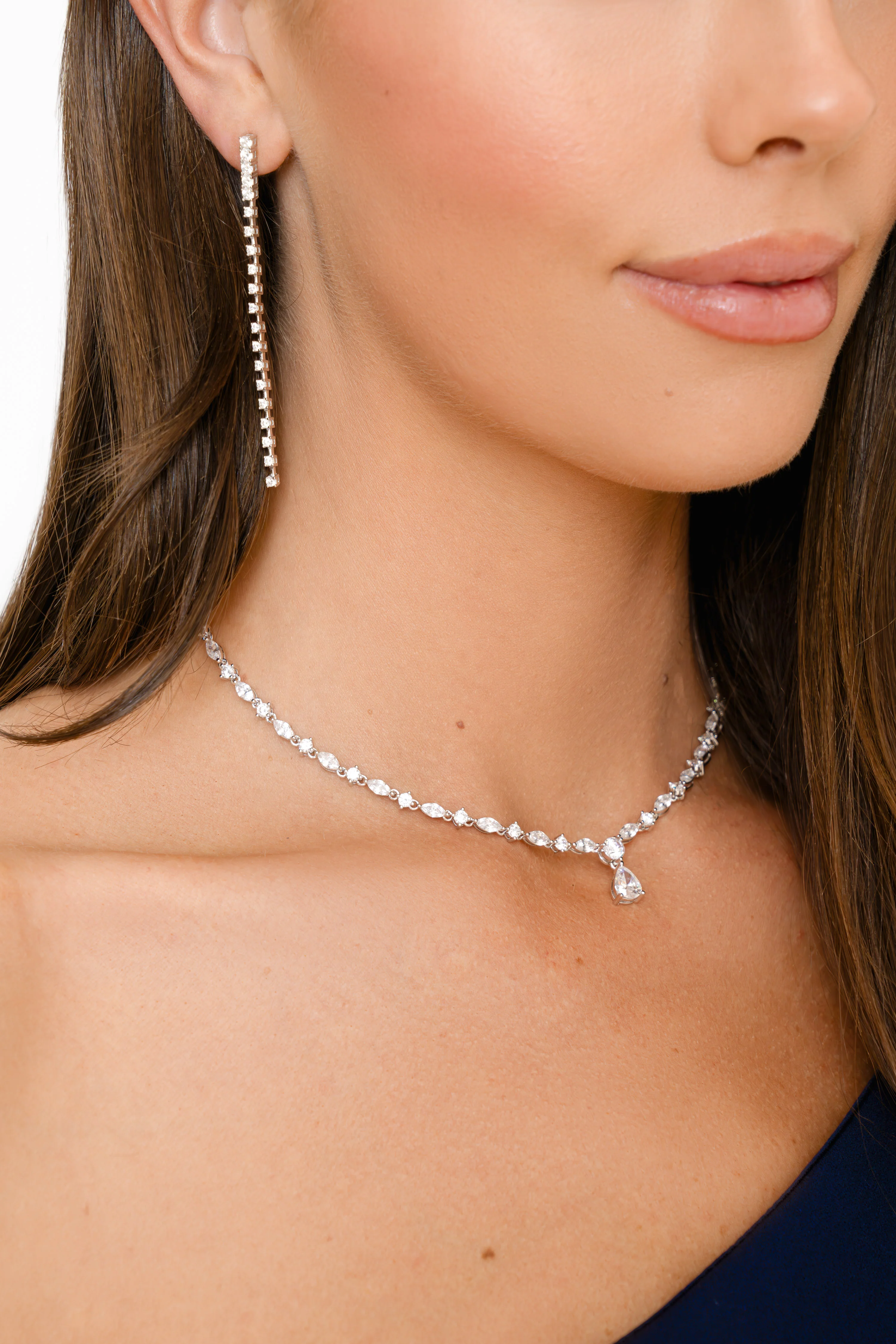 Pear Tennis Necklace - Image 3