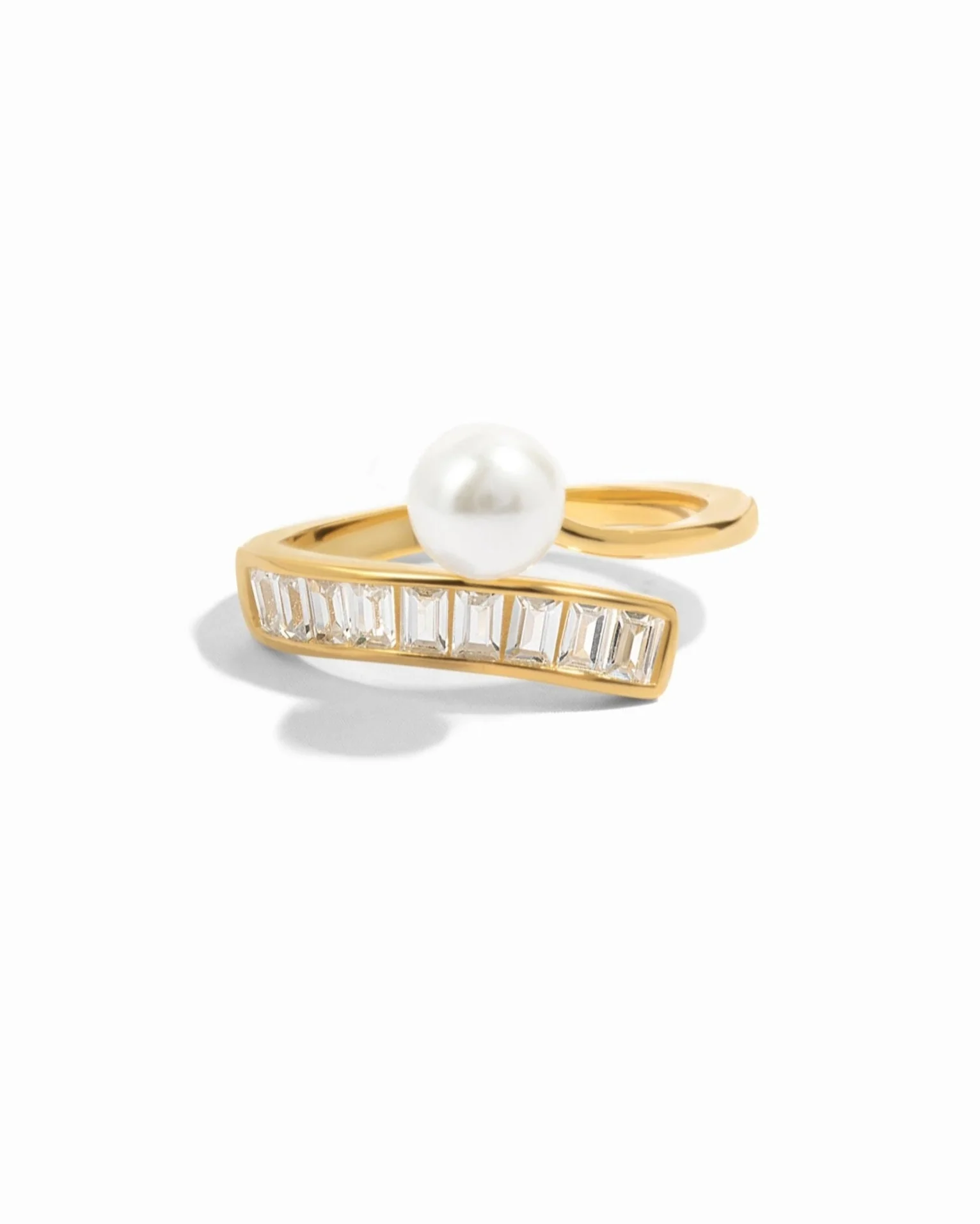 Pearl Baguette Ring