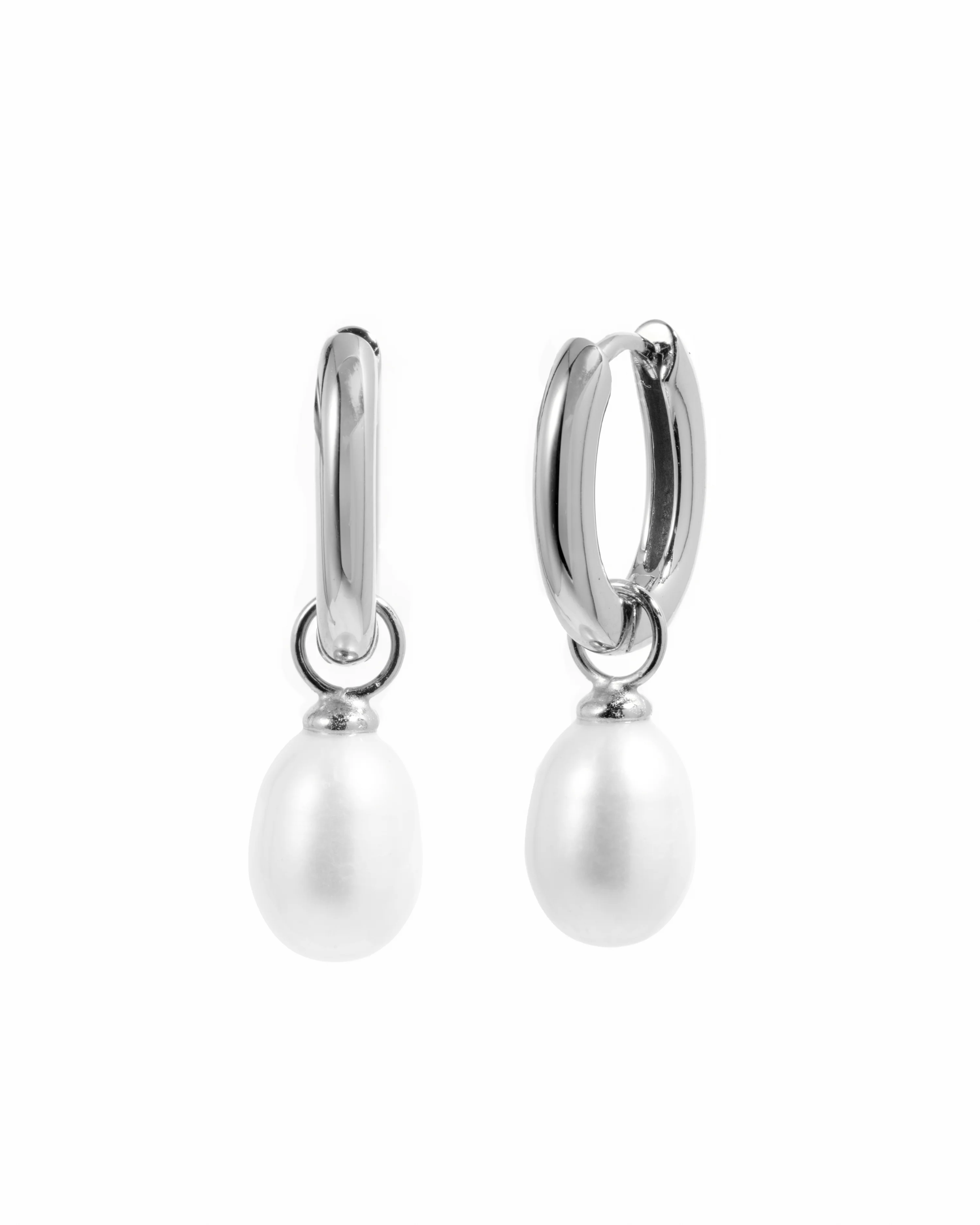 Pearl Charm Earrings - Image 3