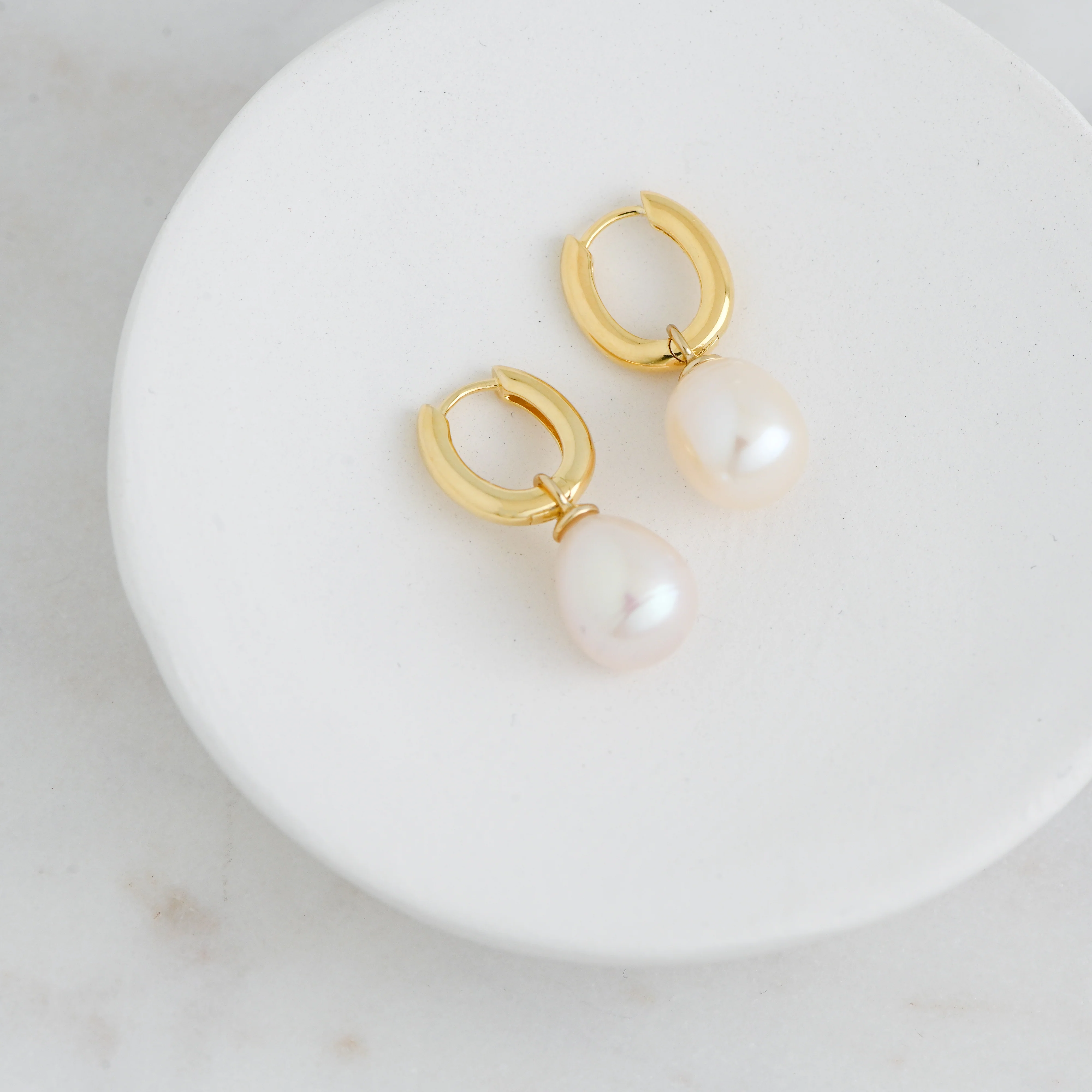 Pearl Charm Earrings - Image 5
