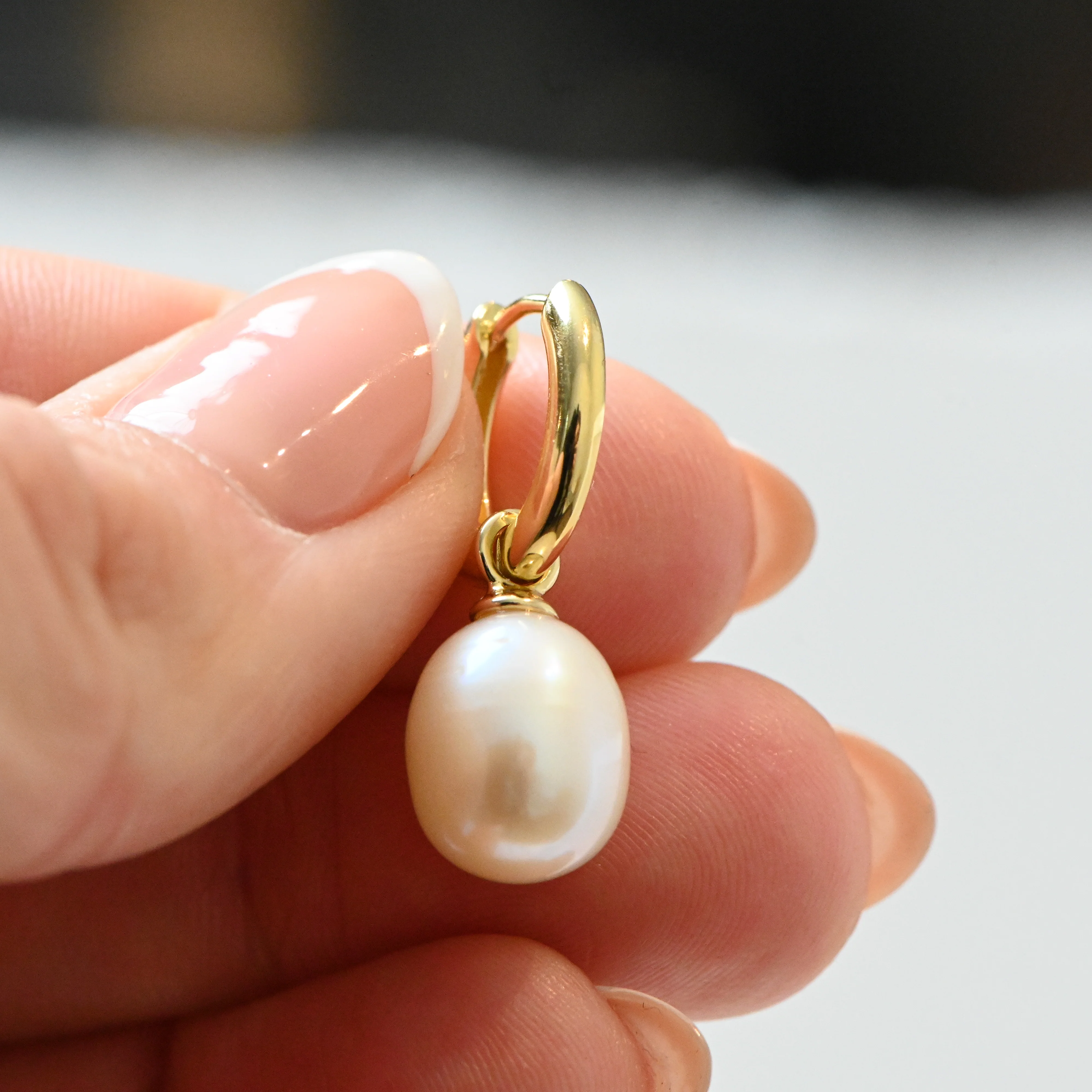 Pearl Charm Earrings - Image 6
