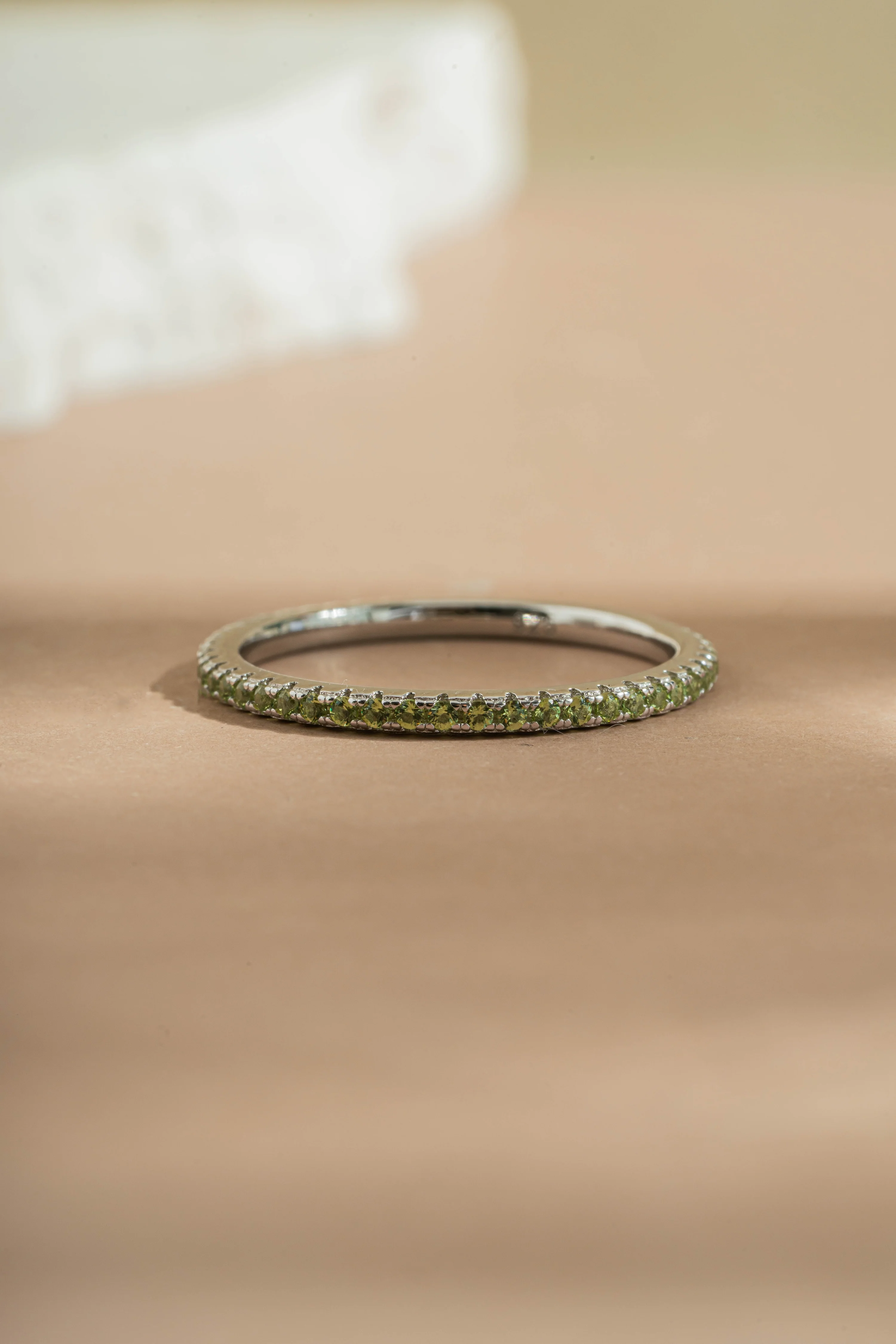 Peridot Birthstone Eternity Rings - Image 5