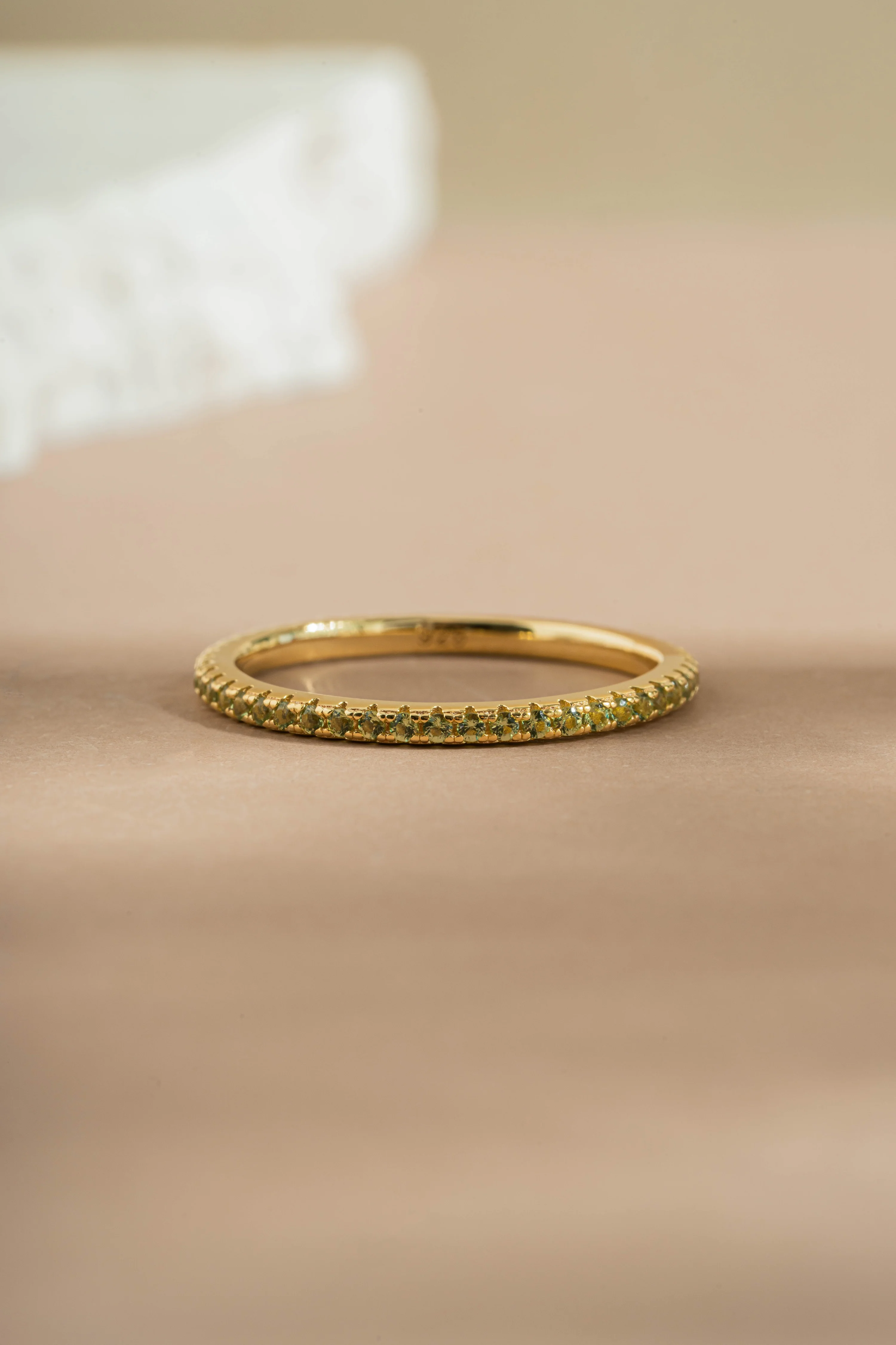 Peridot Birthstone Eternity Rings - Image 6