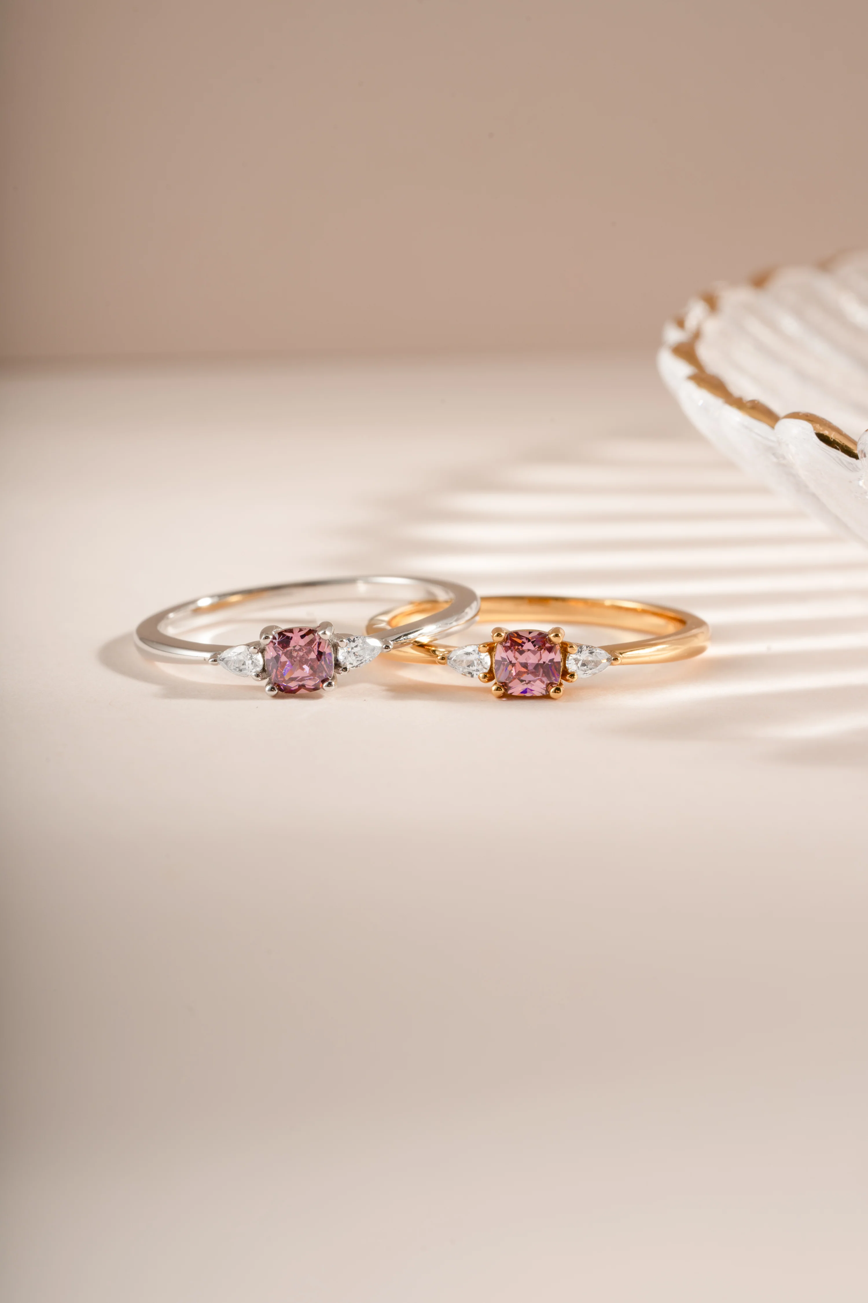 Pink Cushion Ring - Image 3