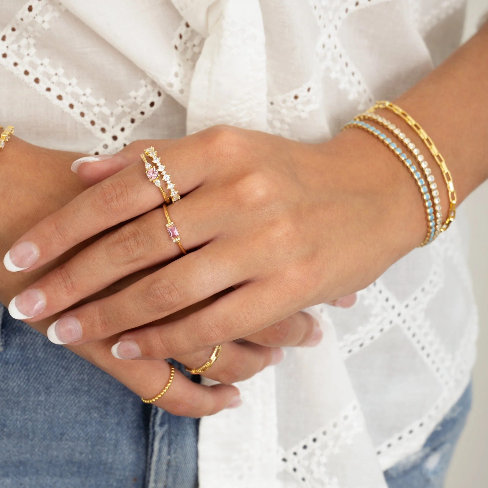 Pink Cushion Ring - Image 7