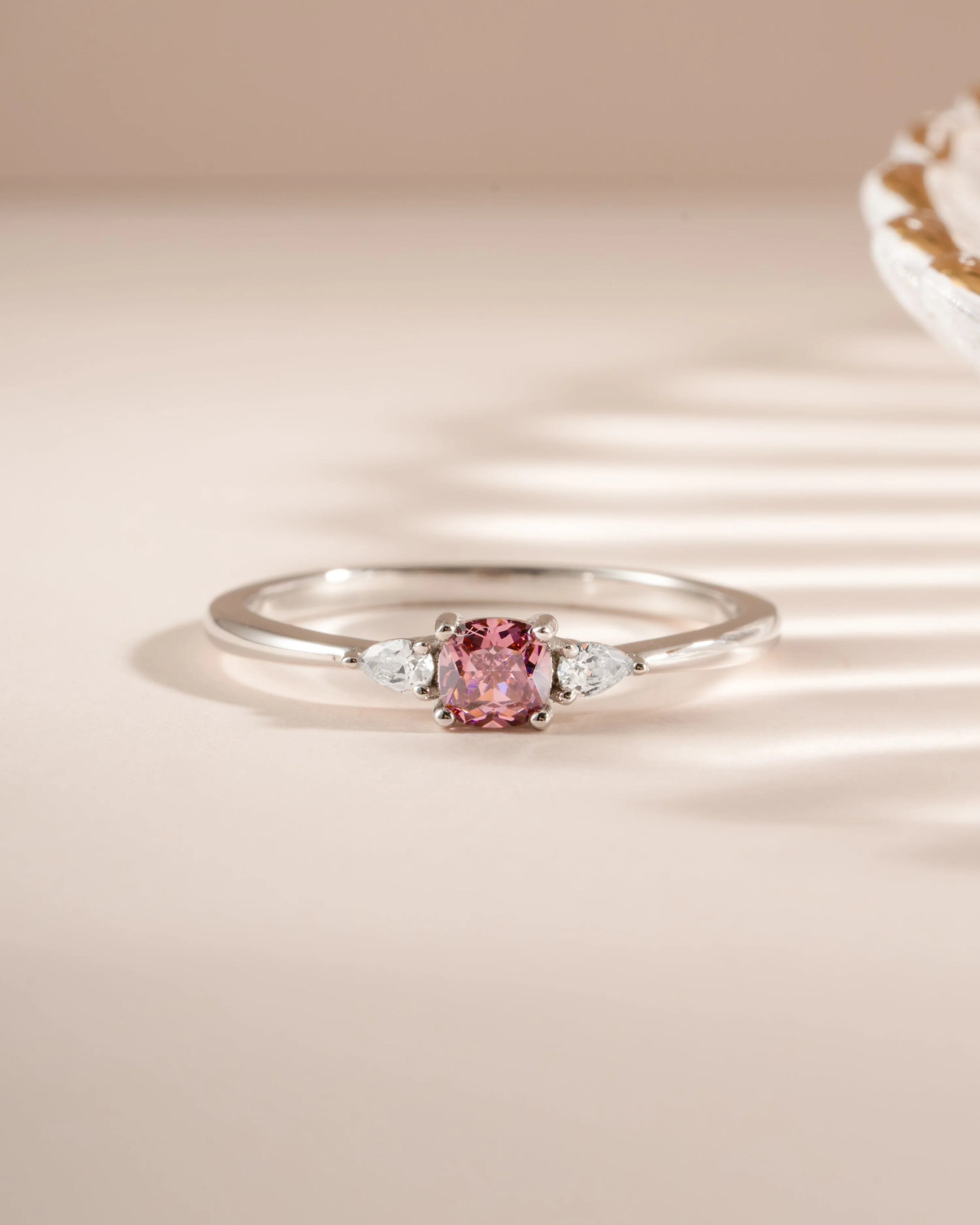 Pink Cushion Ring - Image 8