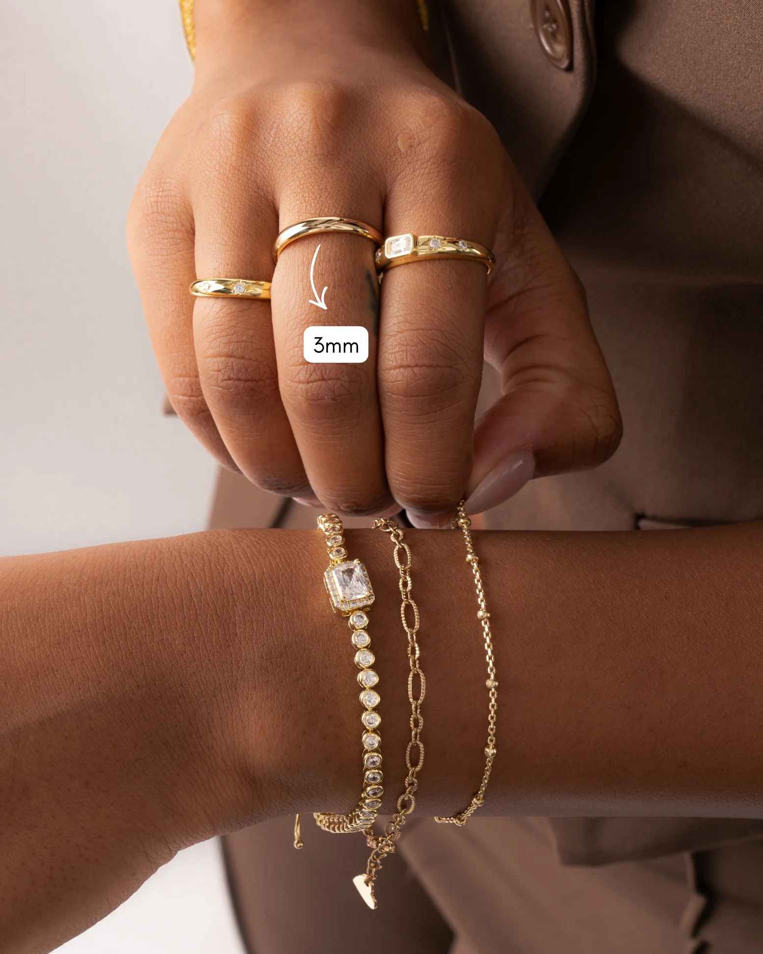 3mm Plain Band - Image 8