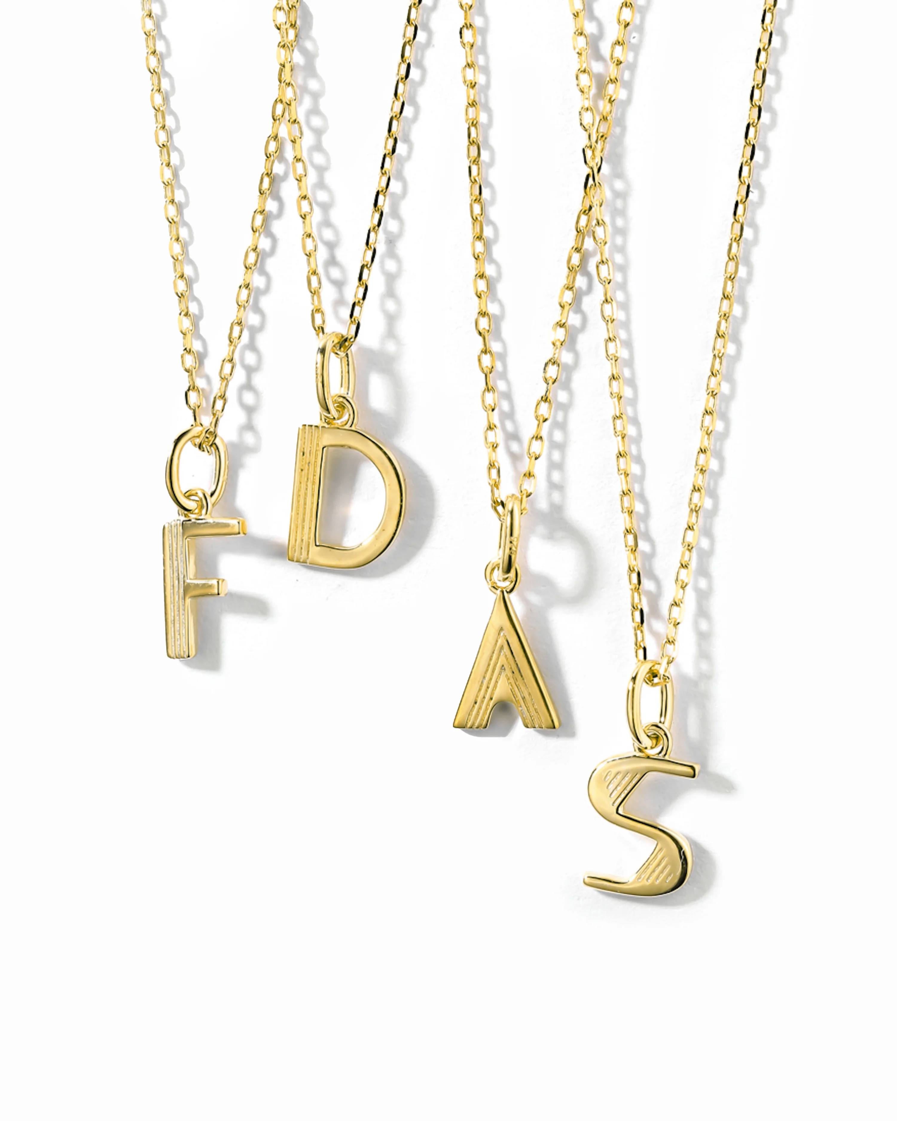Plain Initial Necklaces