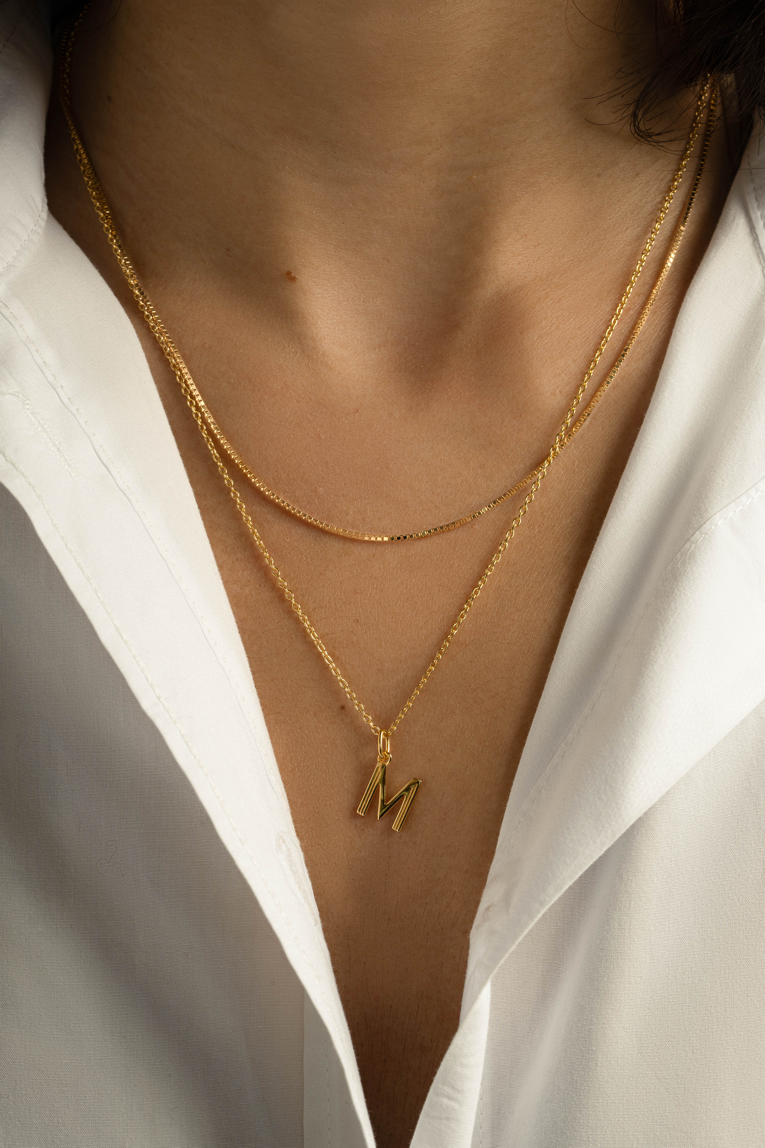 Plain Initial Necklaces - Image 4