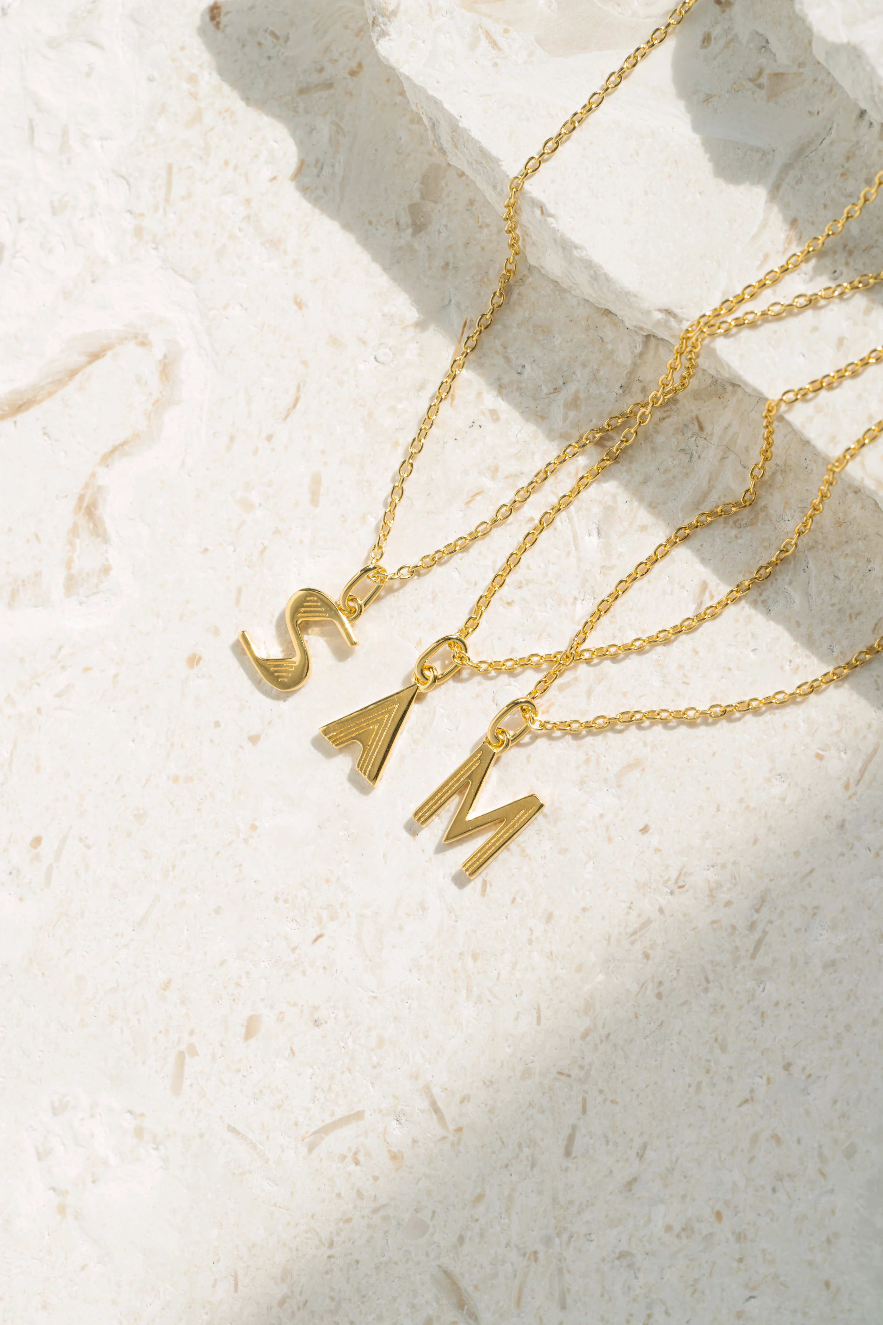Plain Initial Necklaces - Image 5