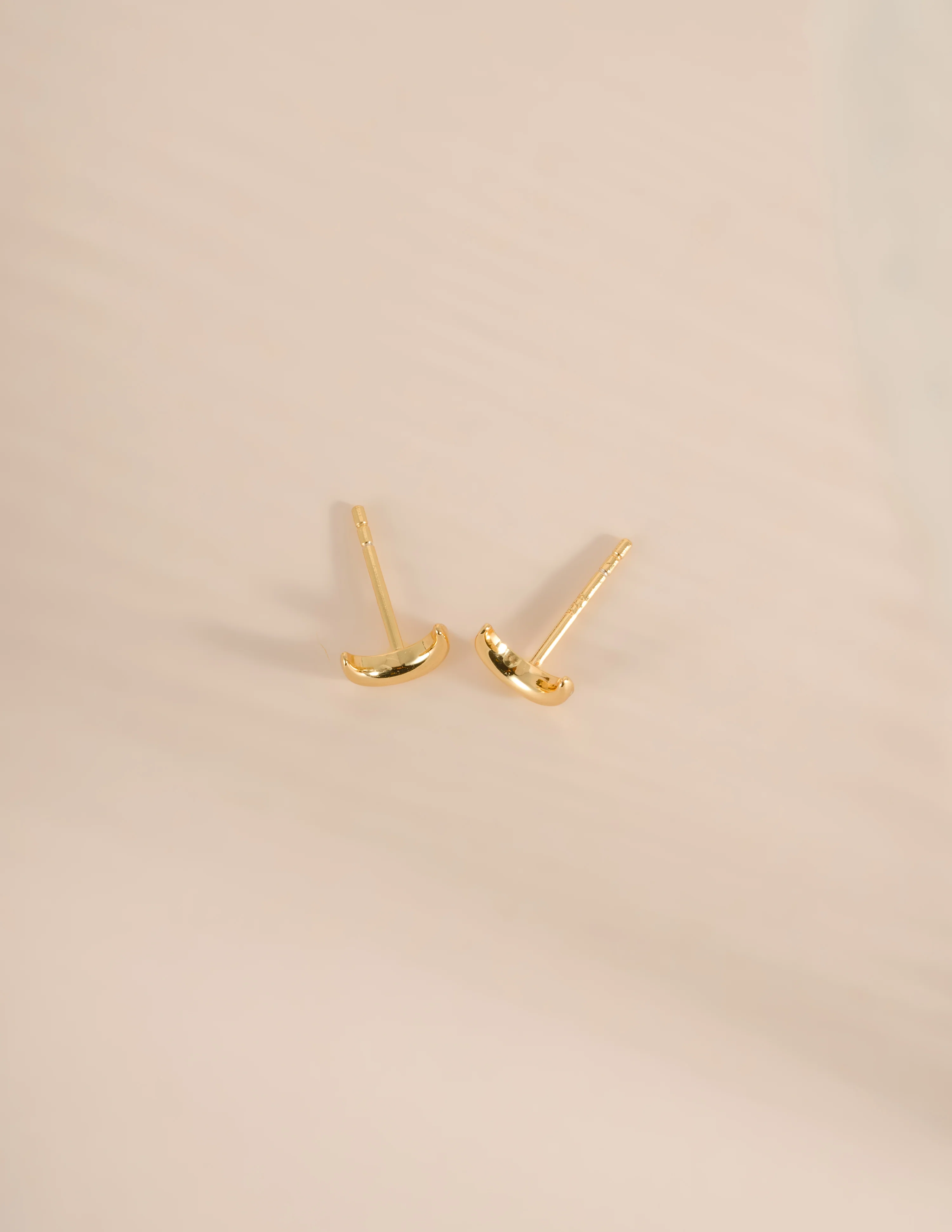 Plain Moon Studs - Image 5