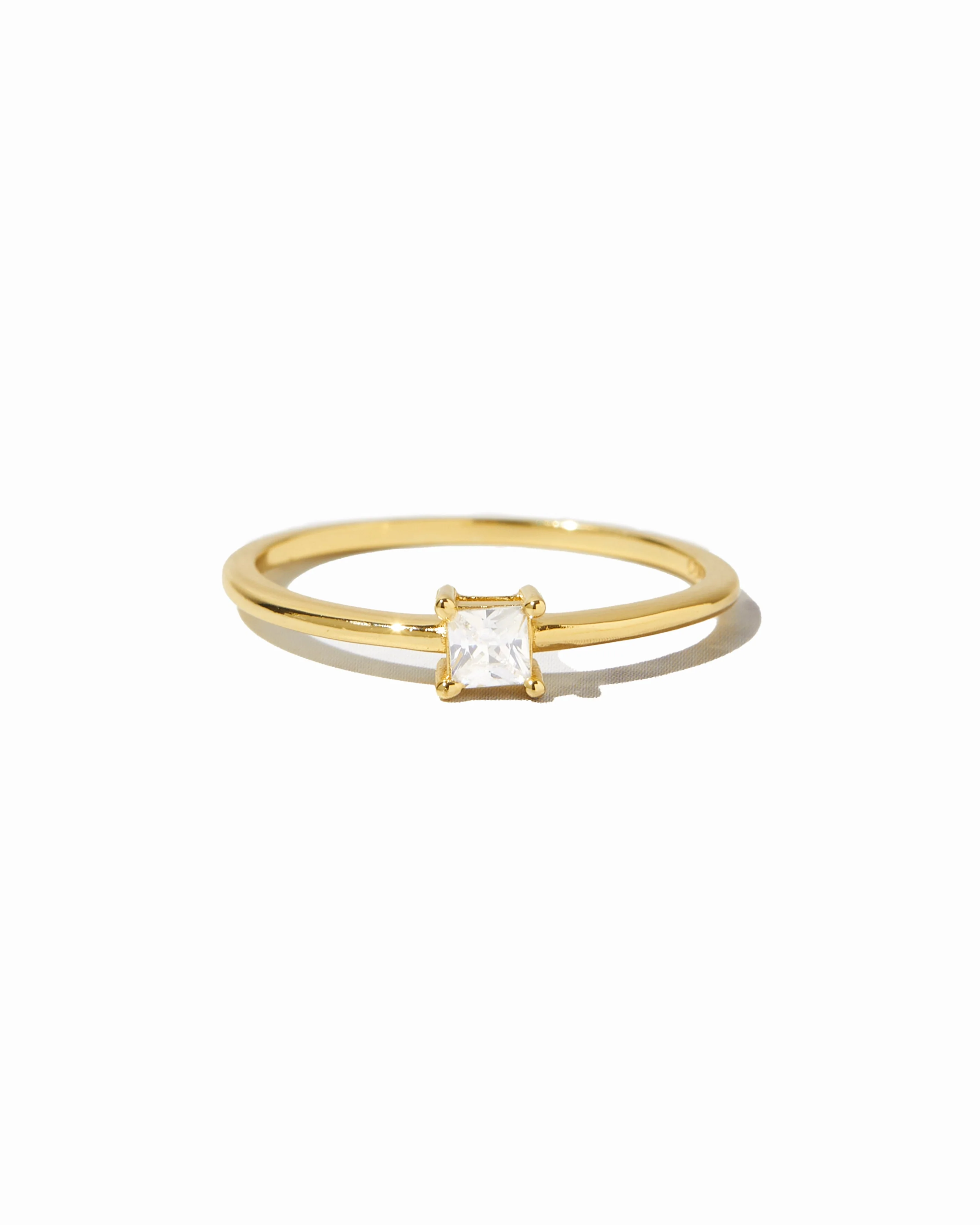 Princess Cut Dainty Ring