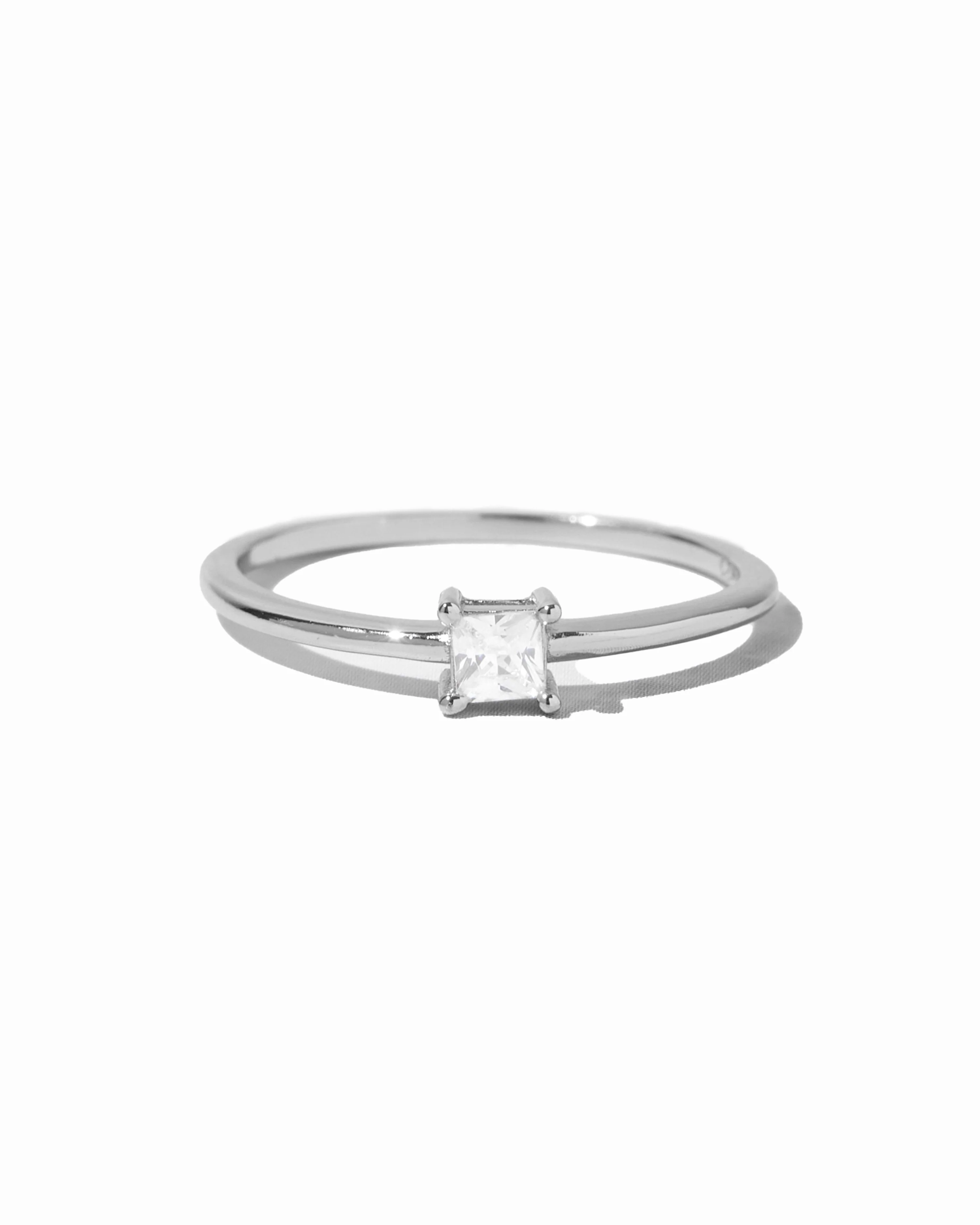 Princess Cut Dainty Ring - Image 10