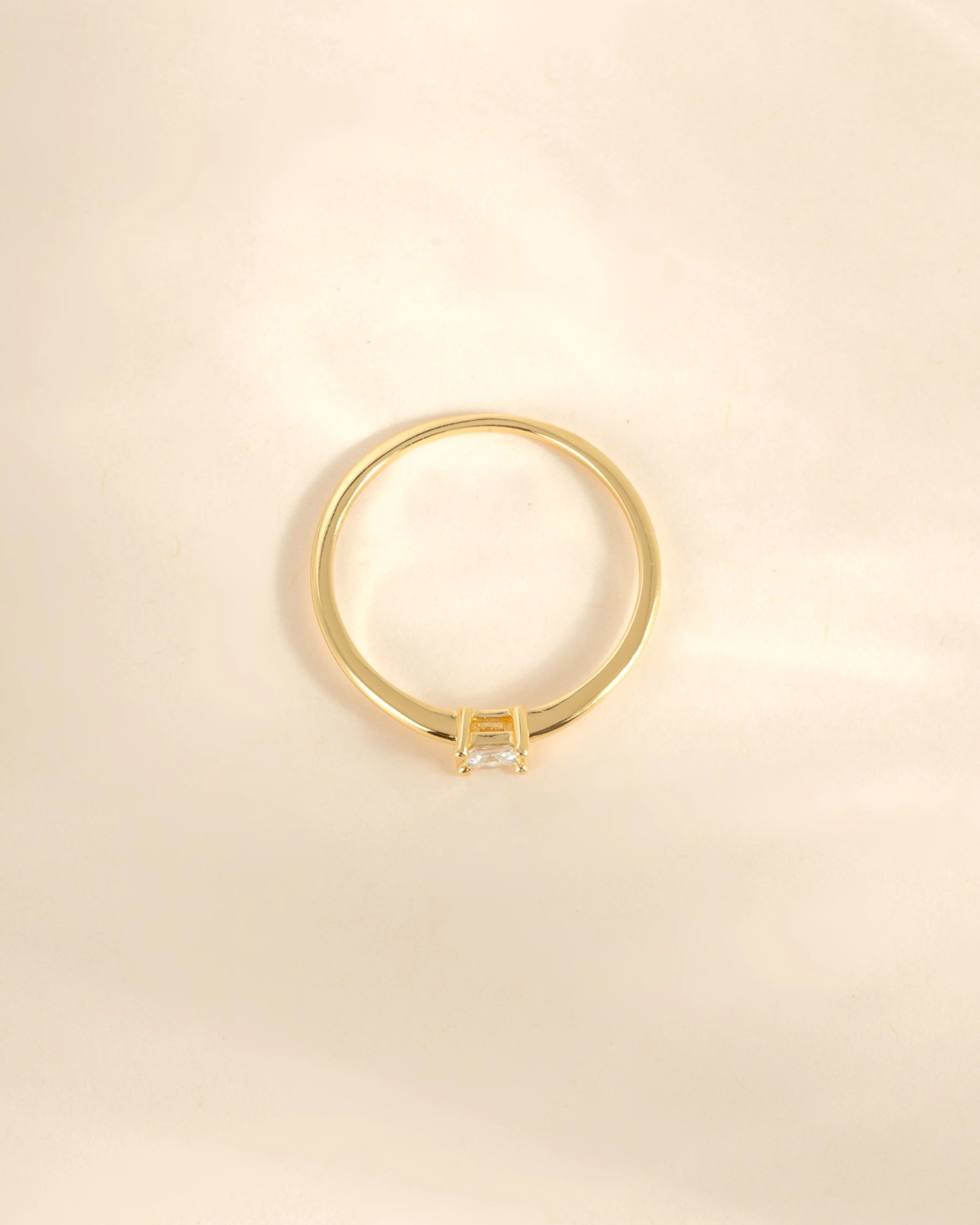 Princess Cut Dainty Ring - Image 8
