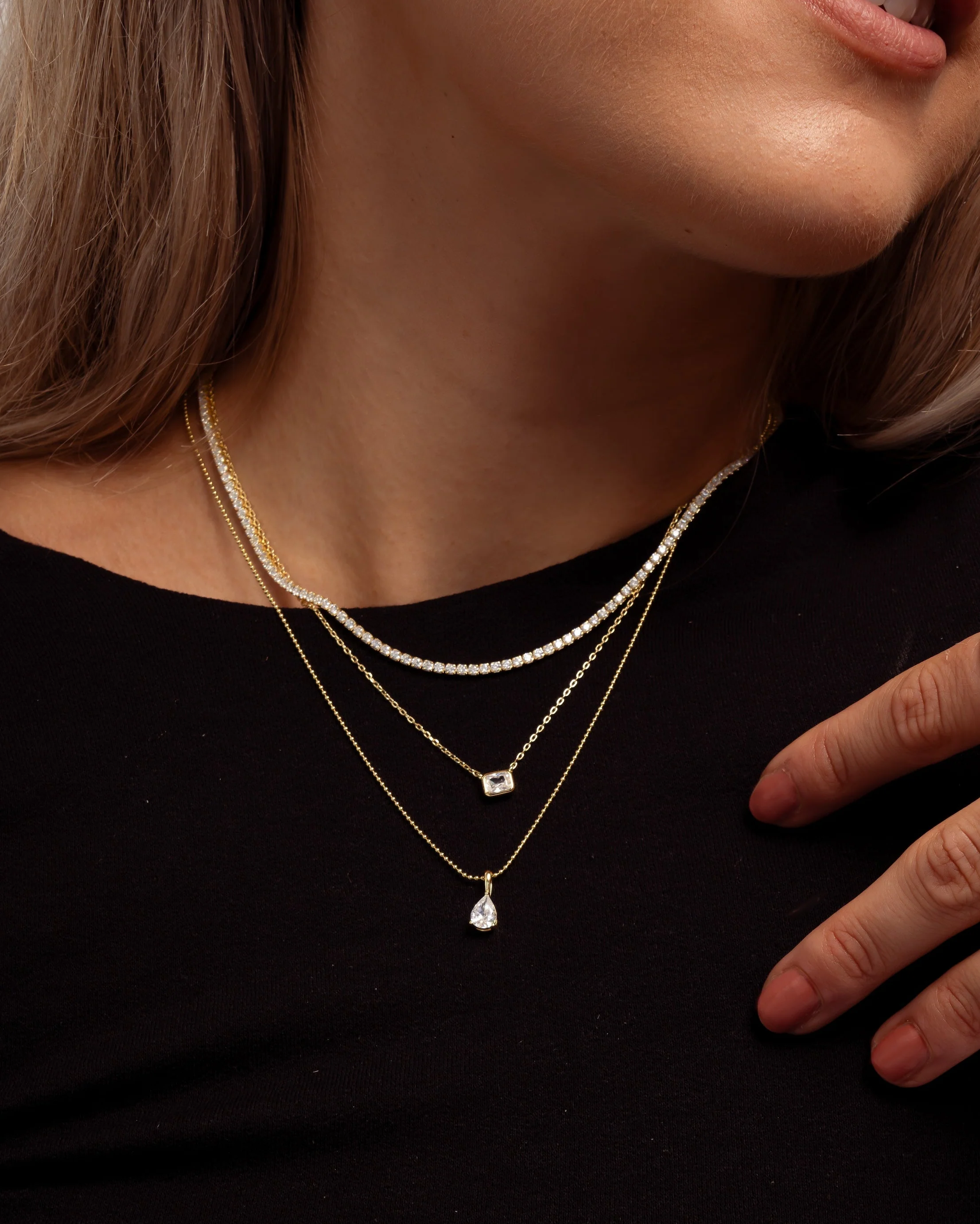 Radiant Bezel Necklace - Image 6