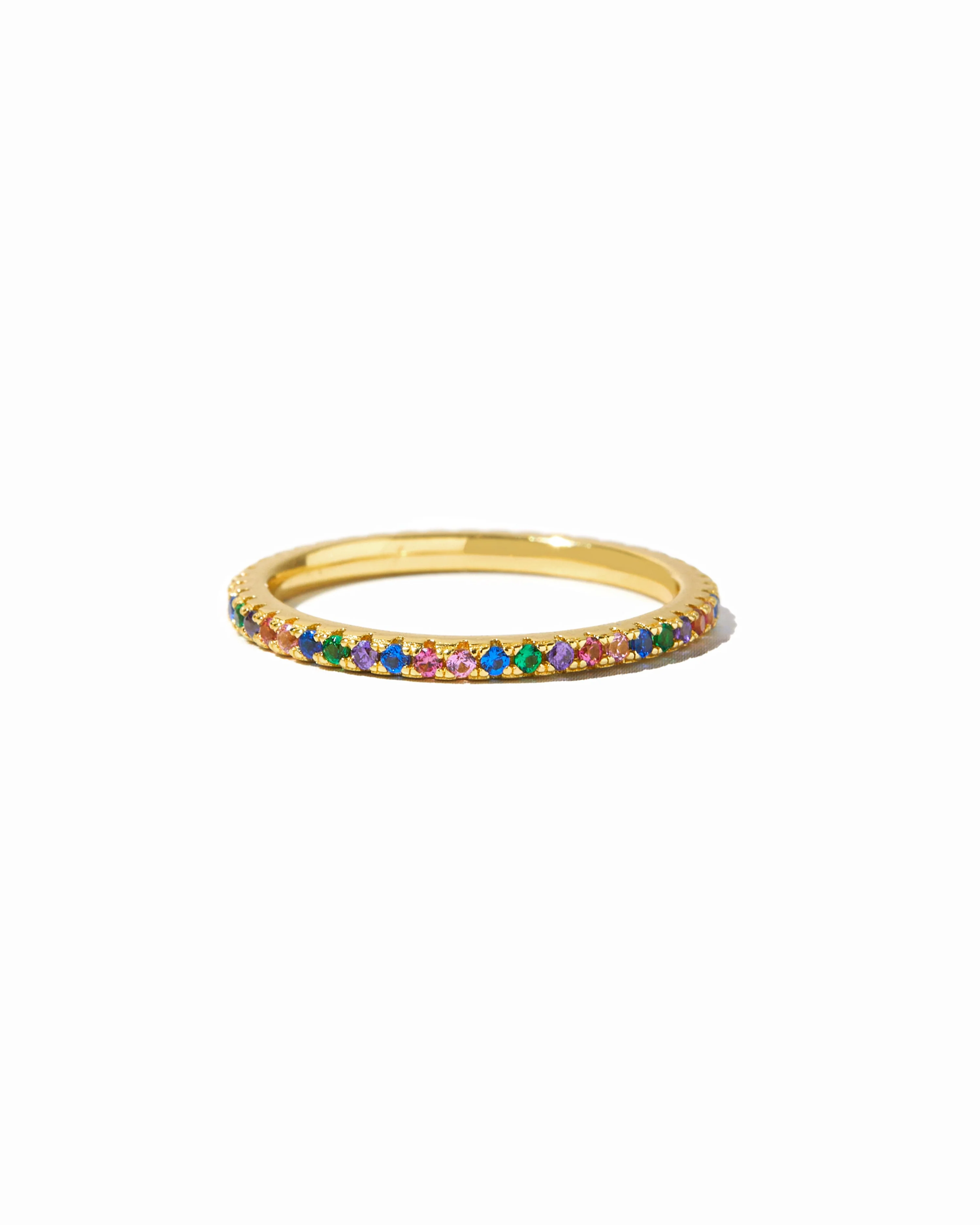 Rainbow Eternity Ring