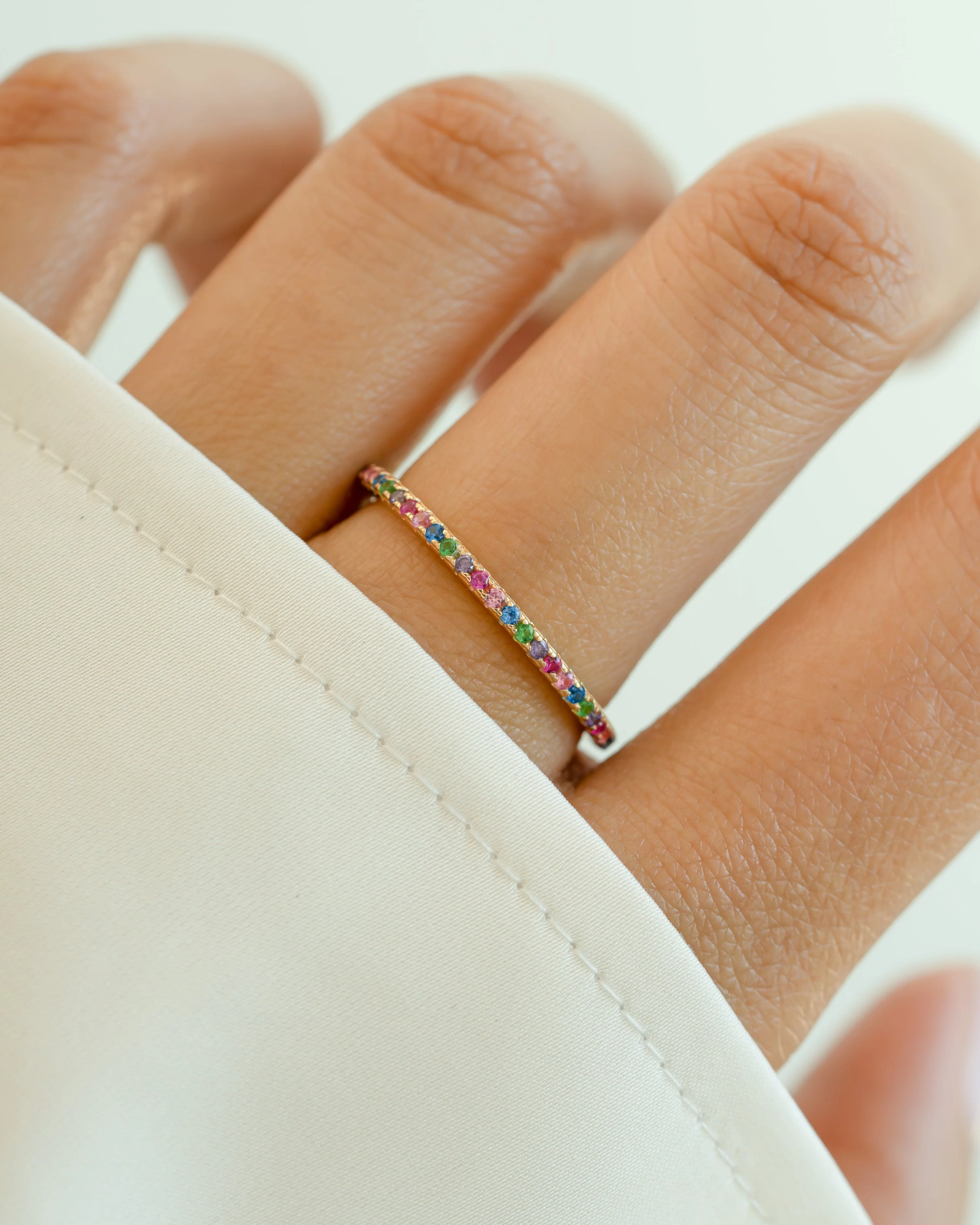 Rainbow Eternity Ring - Image 2