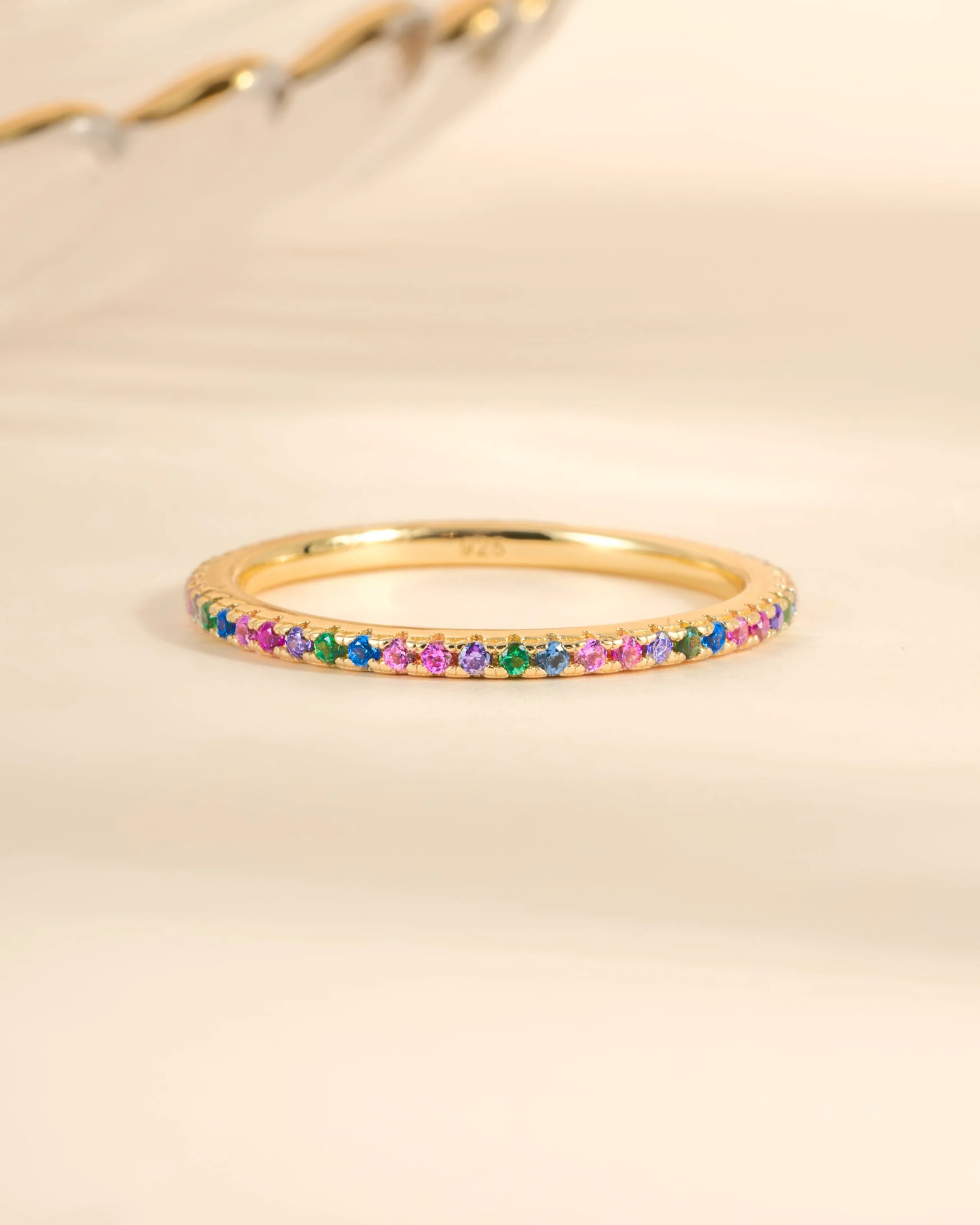 Rainbow Eternity Ring - Image 5