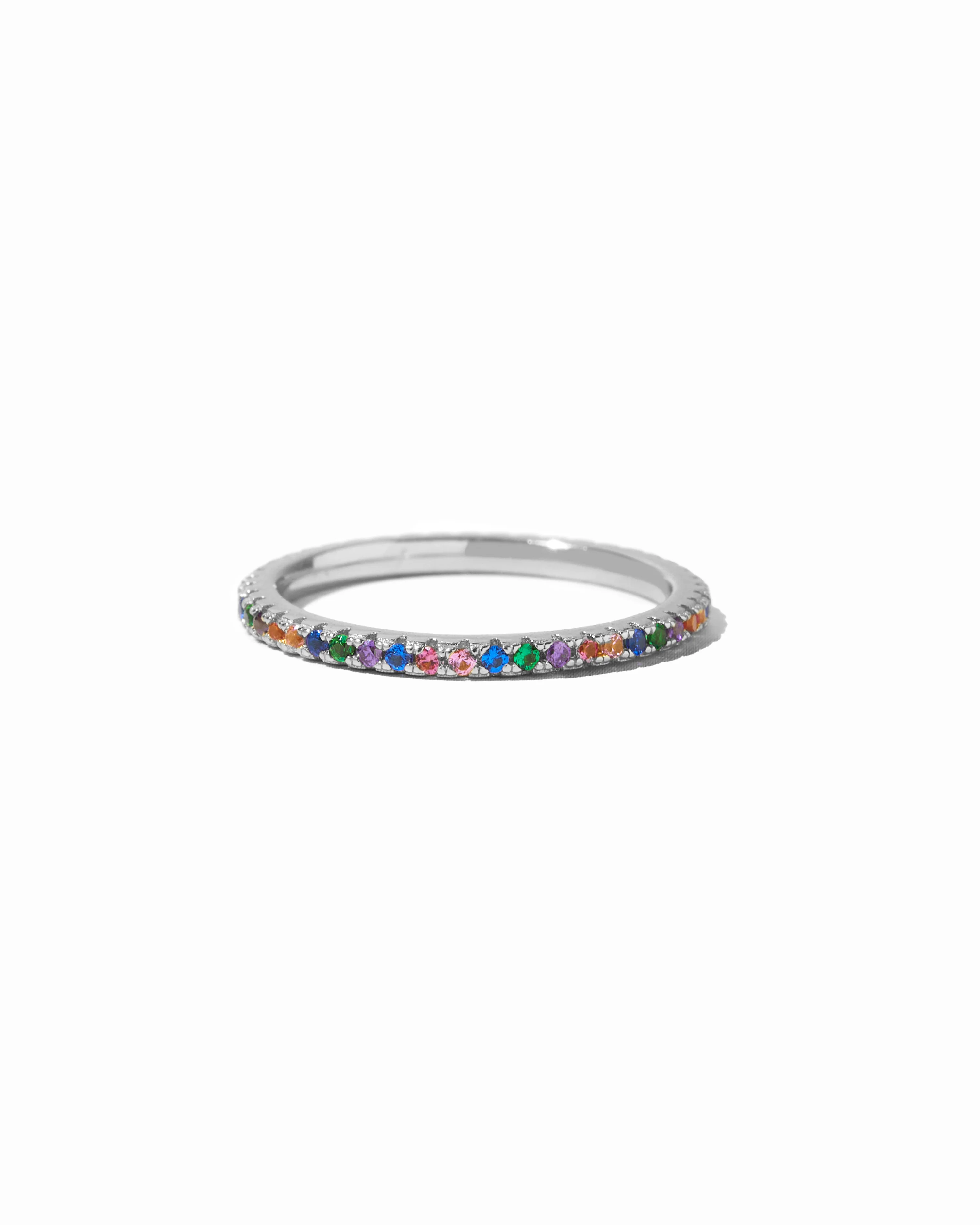 Rainbow Eternity Ring - Image 8