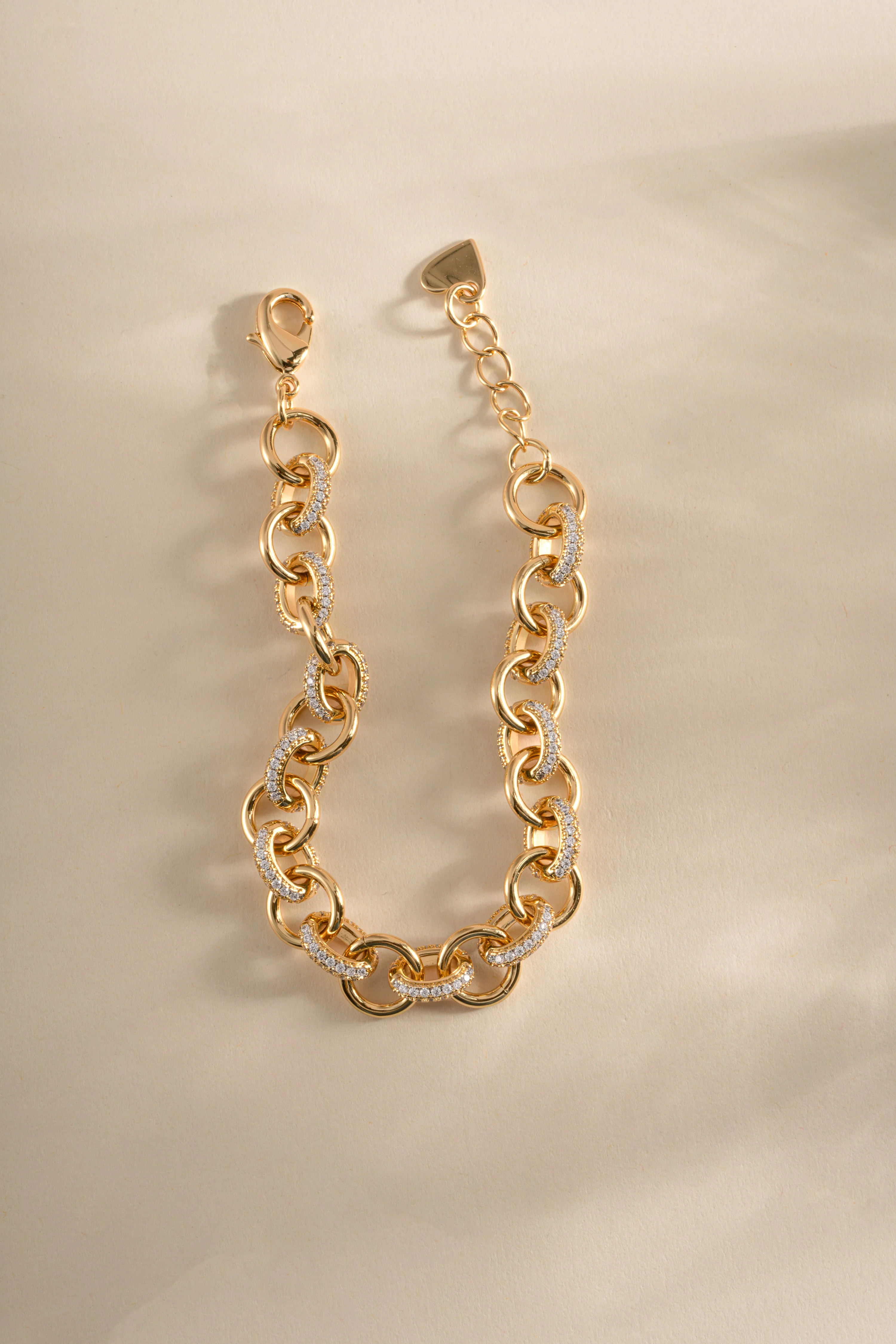 Round Pave Link Bracelet - Image 5