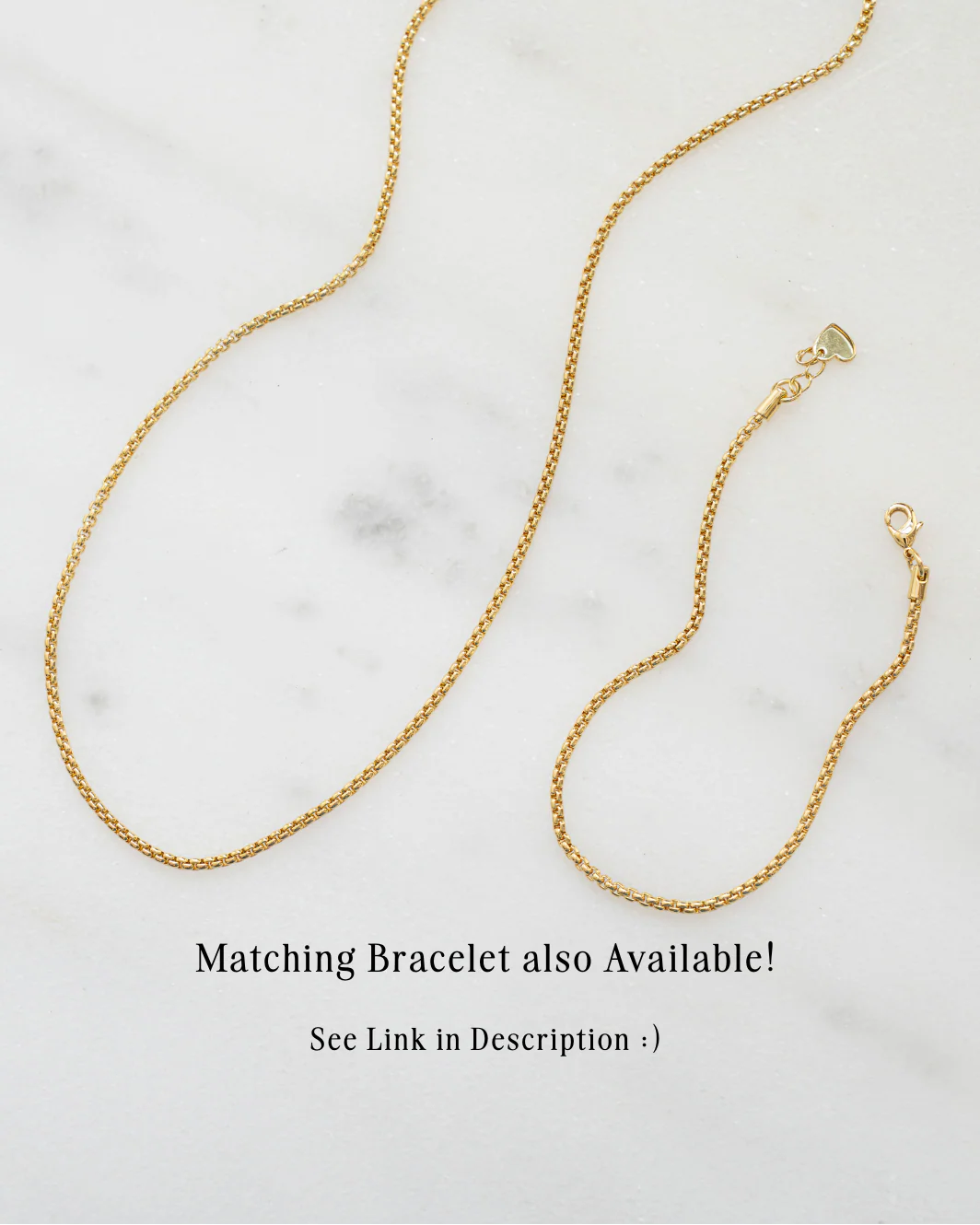 Rounded Box Chain Necklace - Image 11