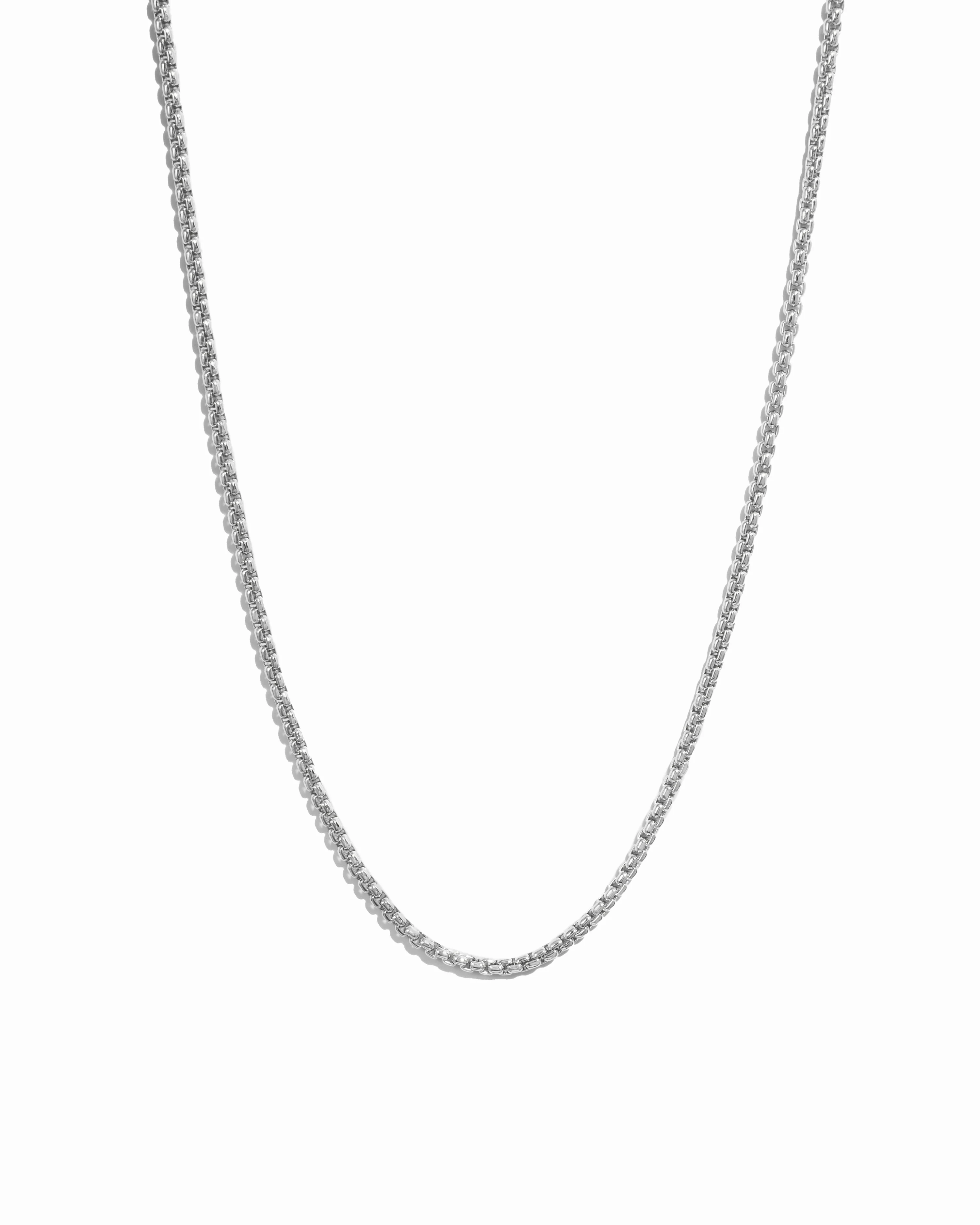 Rounded Box Chain Necklace - Image 3