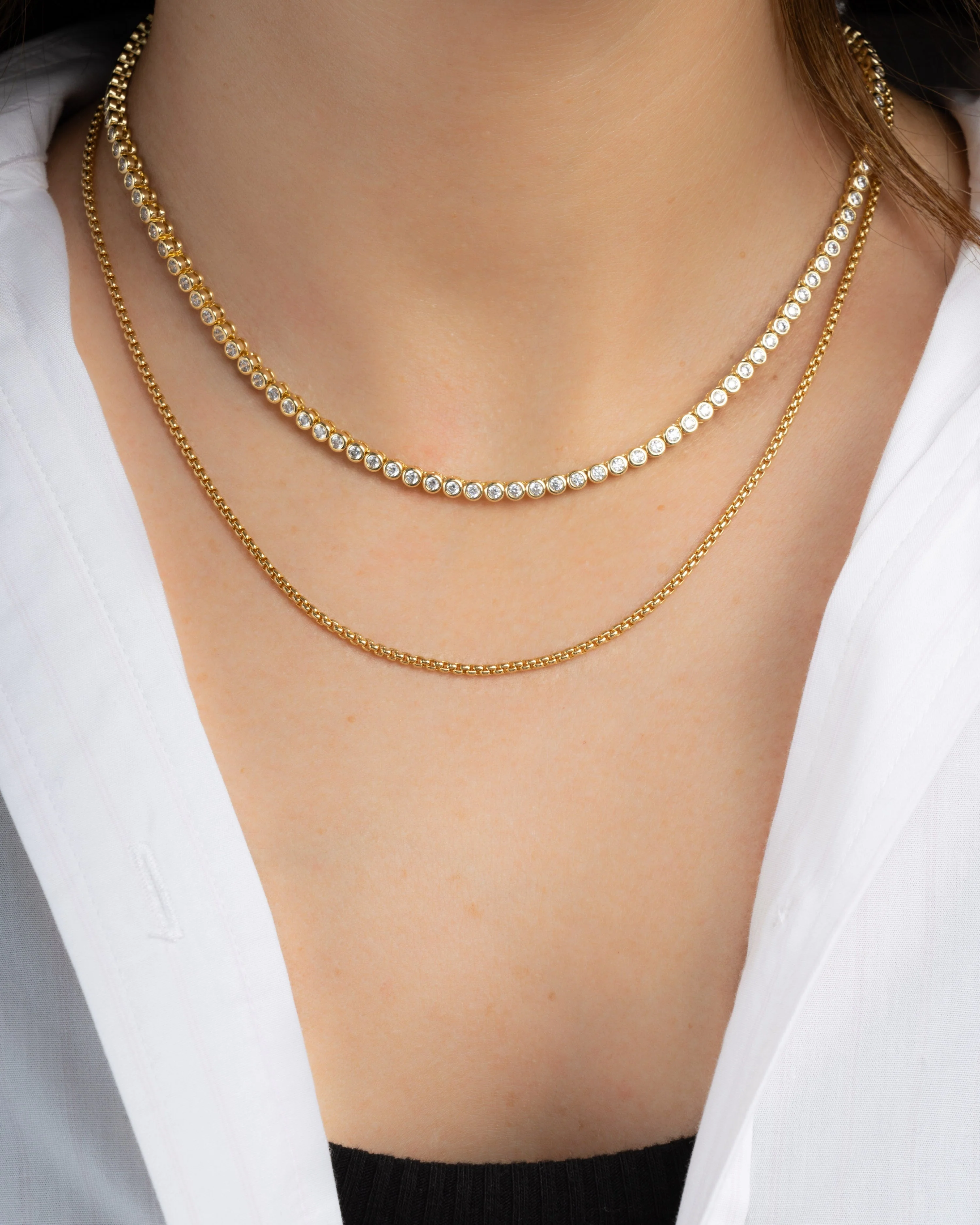 Rounded Box Chain Necklace - Image 6