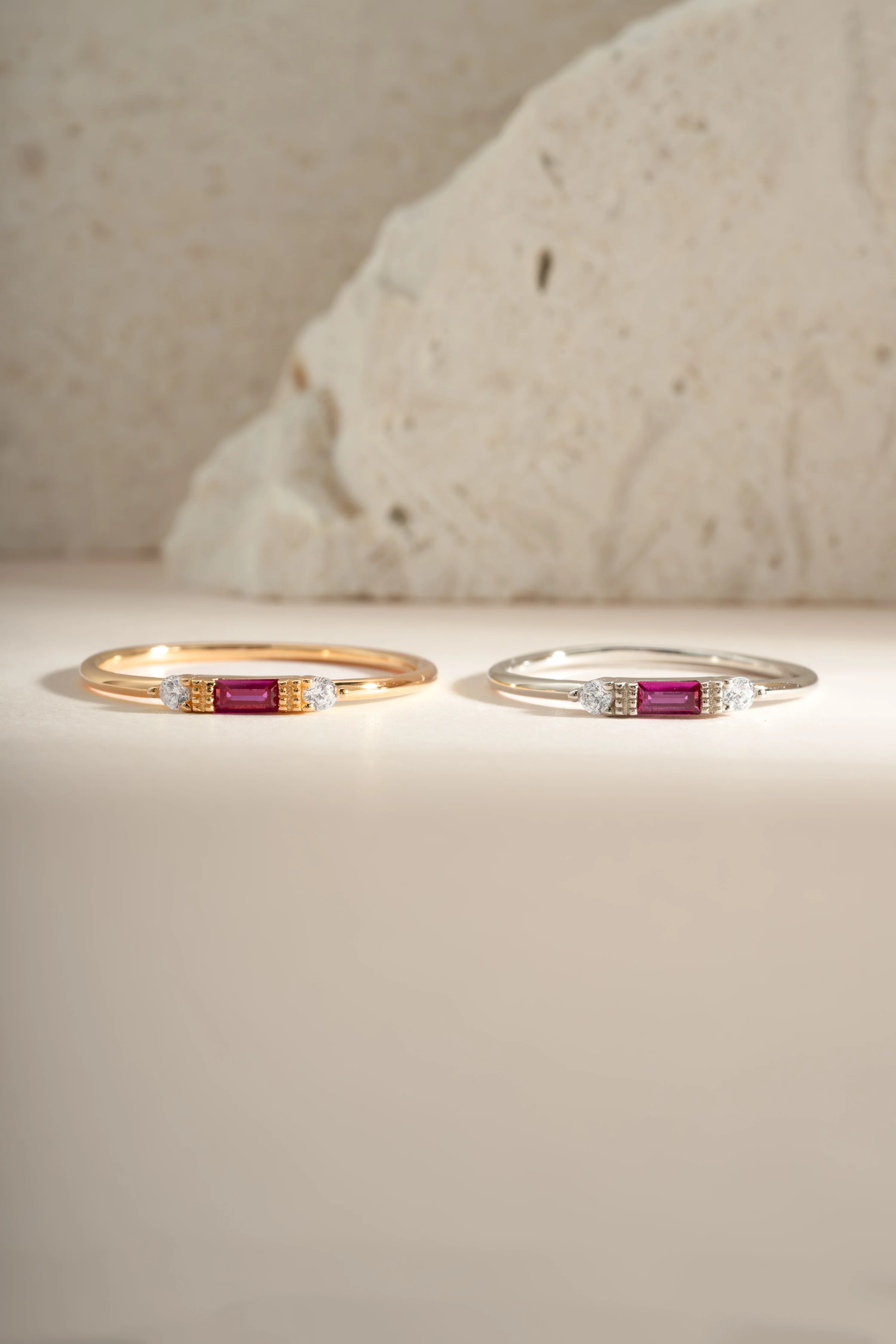 Ruby Baguette Ring - Image 3