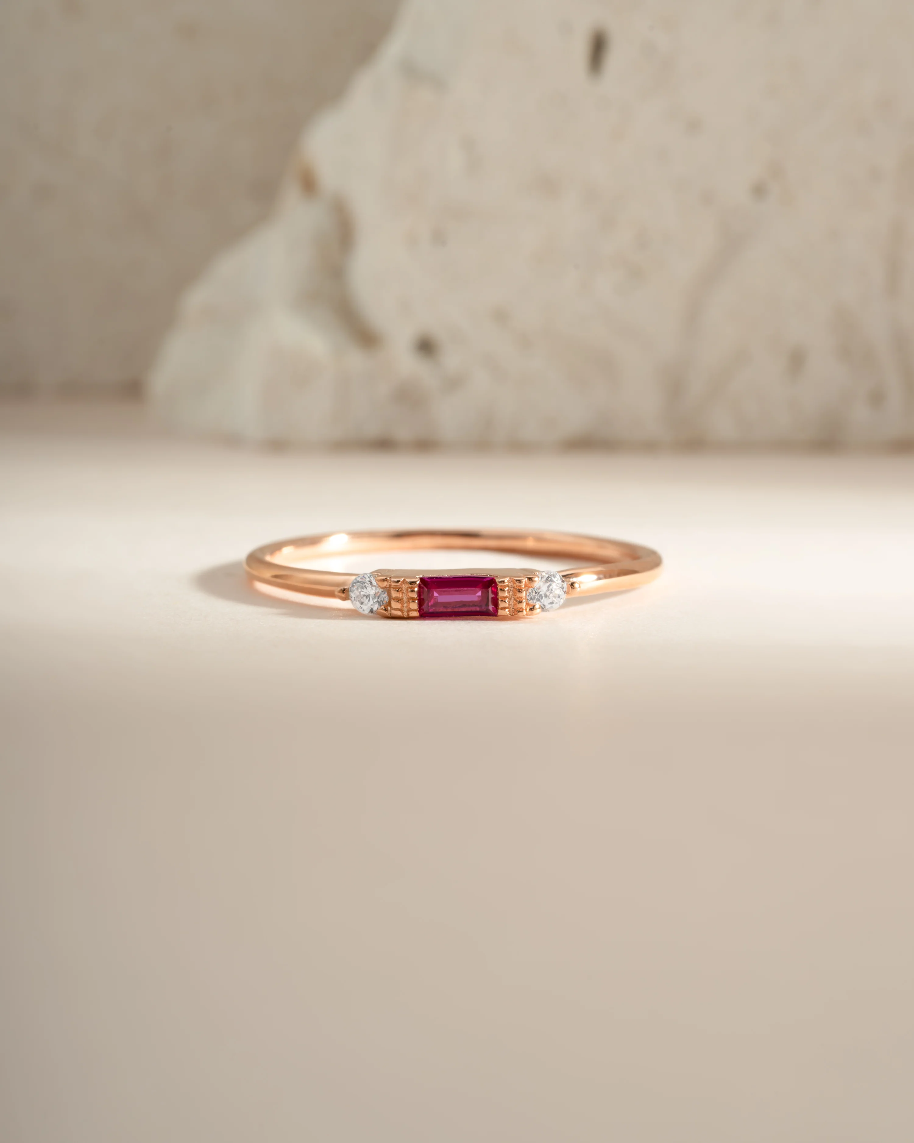 Ruby Baguette Ring - Image 7