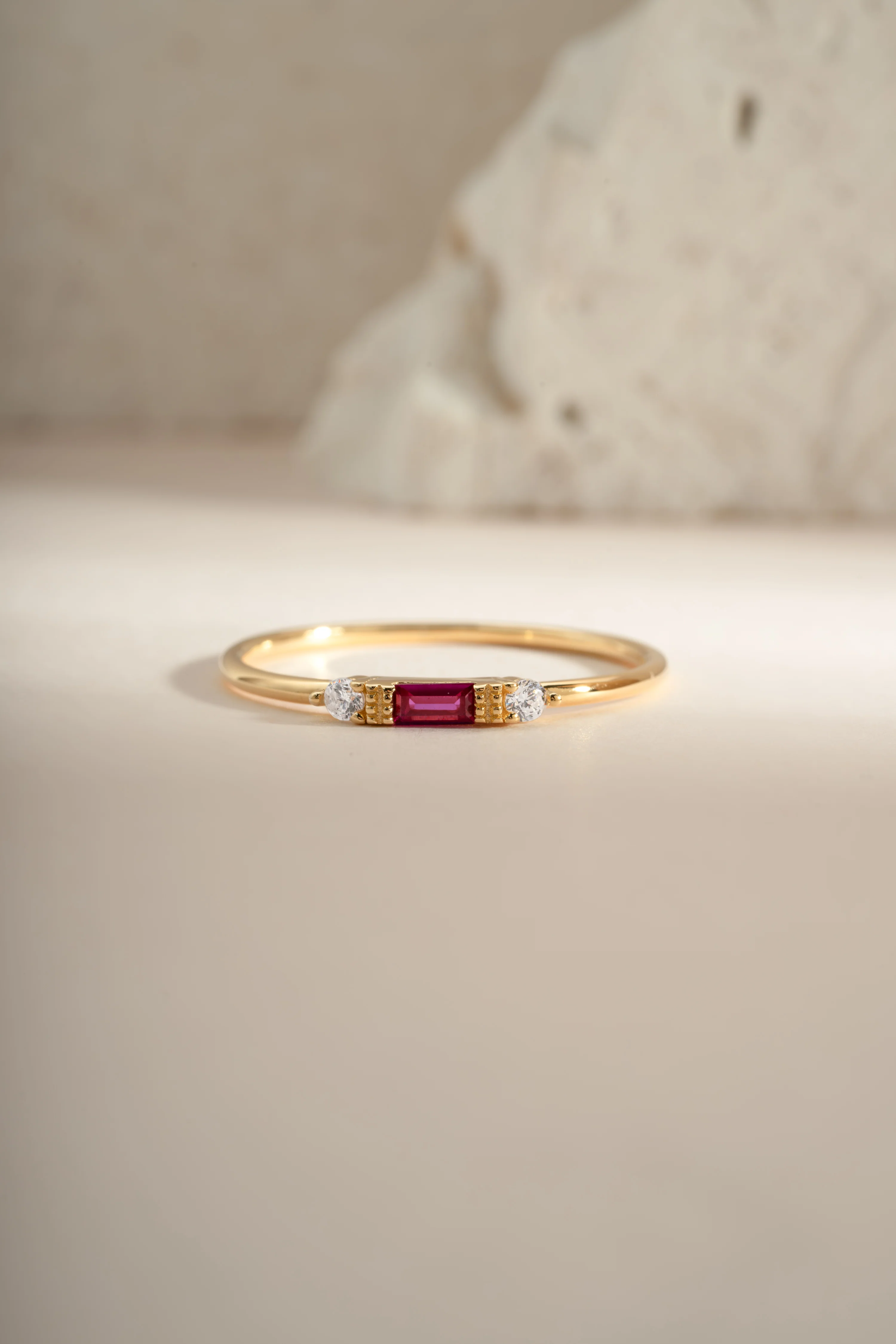 Ruby Baguette Ring - Image 8