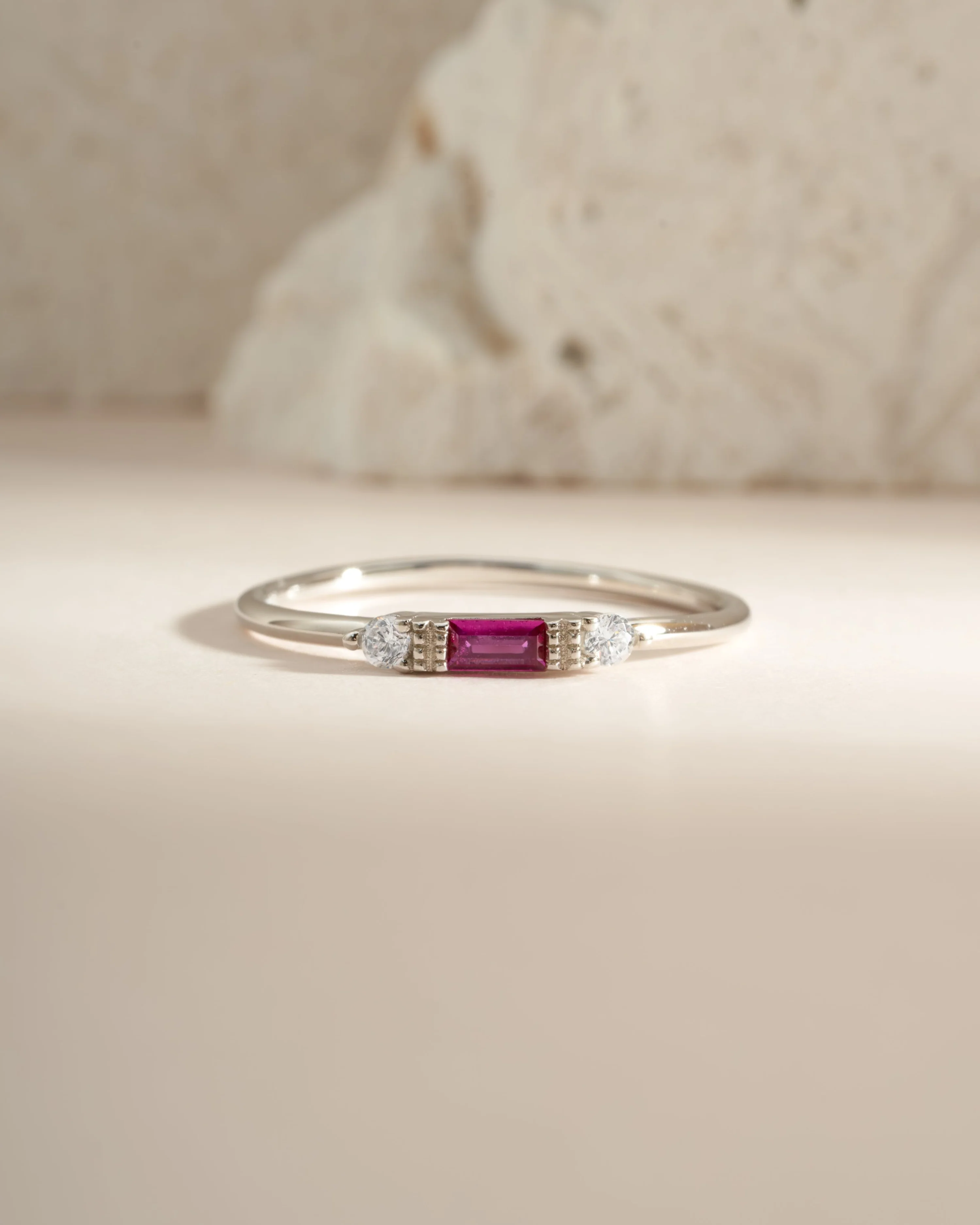Ruby Baguette Ring - Image 9