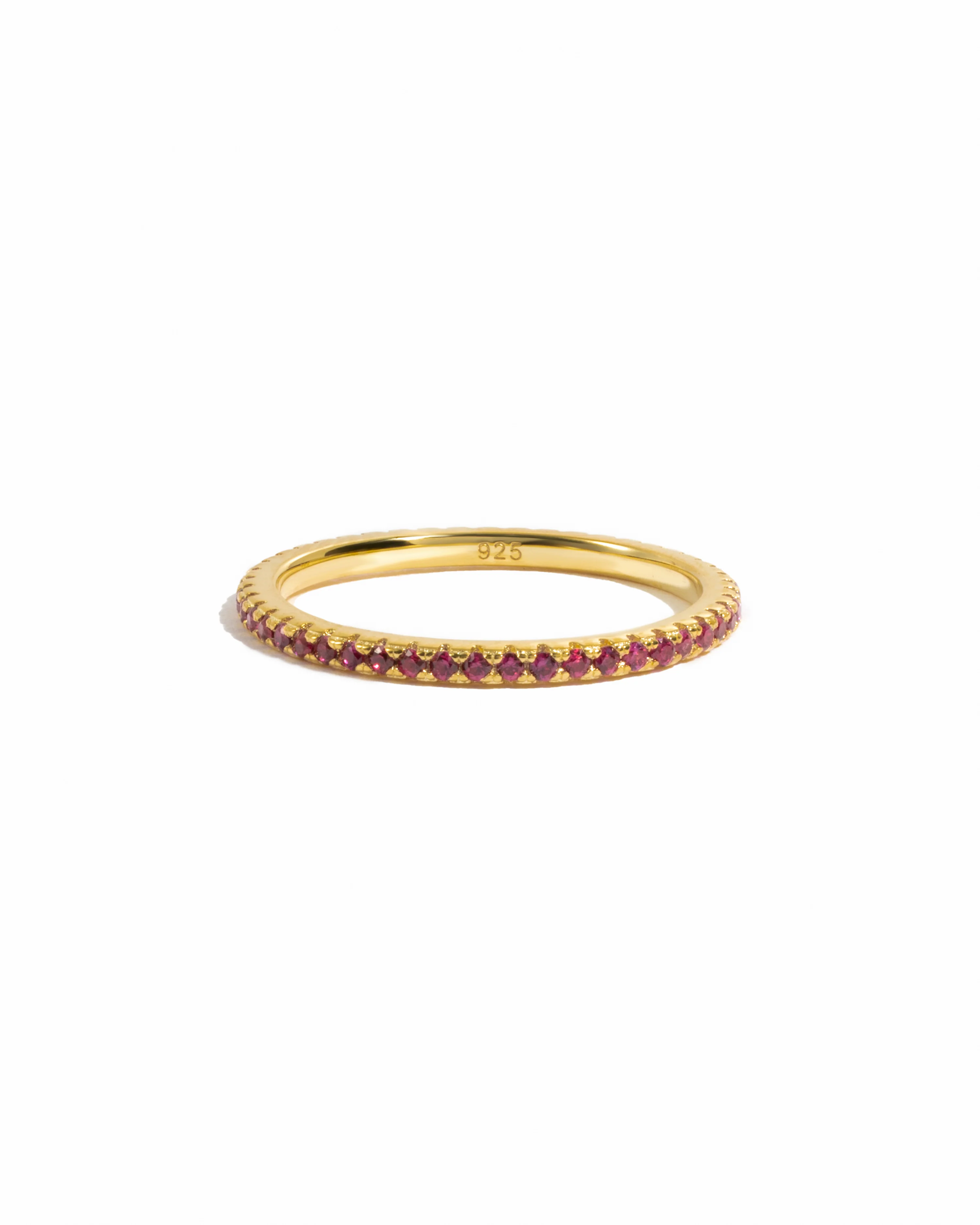 Ruby Birthstone Eternity Ring