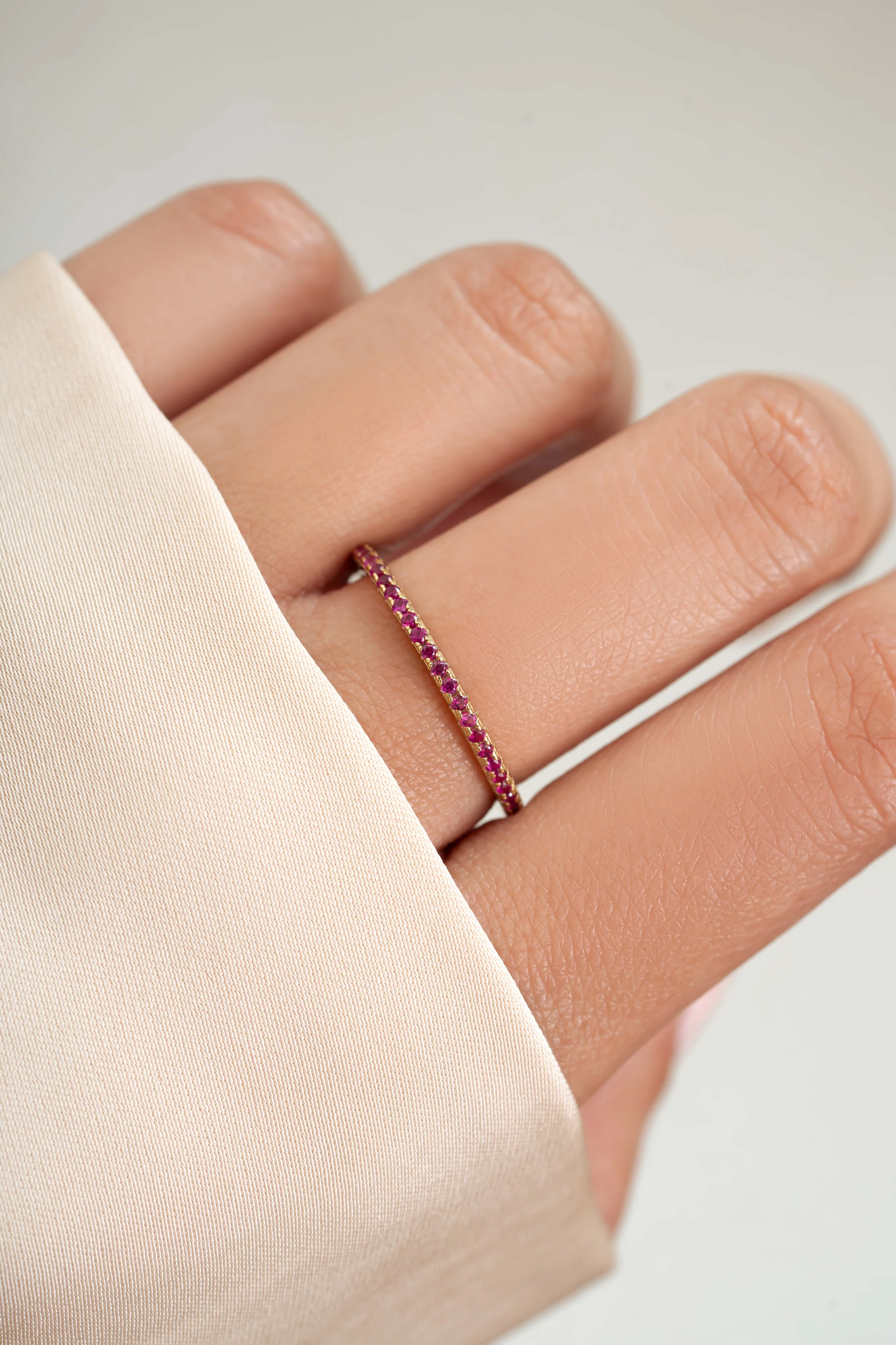 Ruby Birthstone Eternity Ring - Image 2