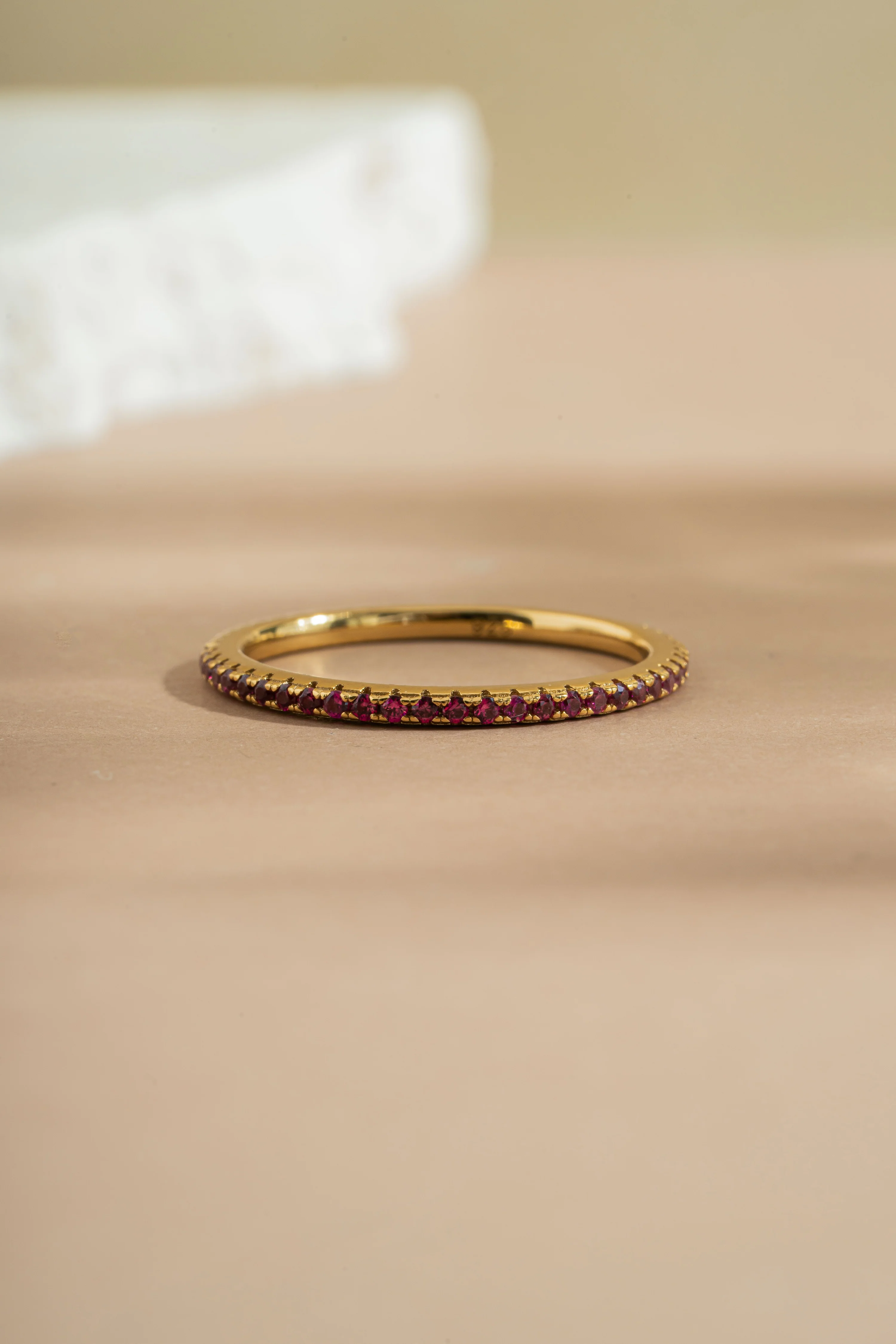 Ruby Birthstone Eternity Ring - Image 6